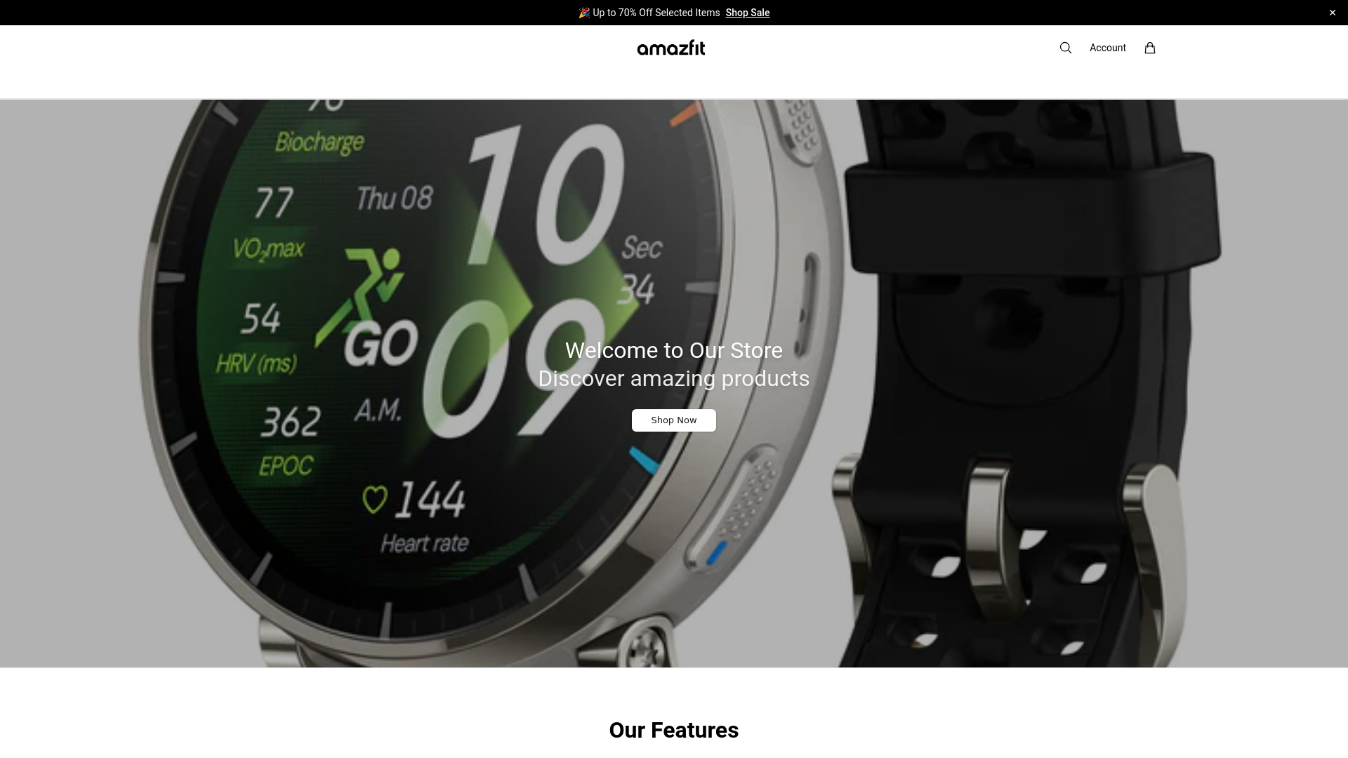 website screenshot of https://myamazfit.shop/