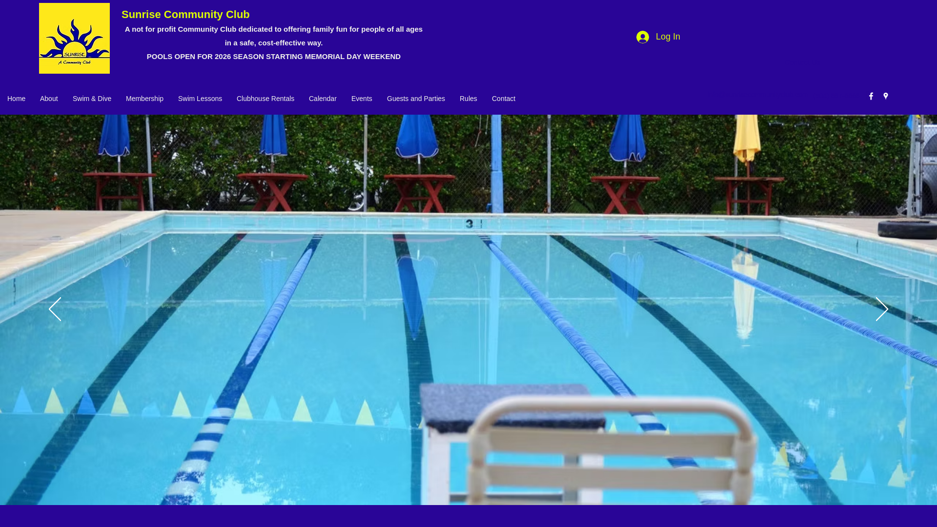 website screenshot of https://sunriseclub2208.com/