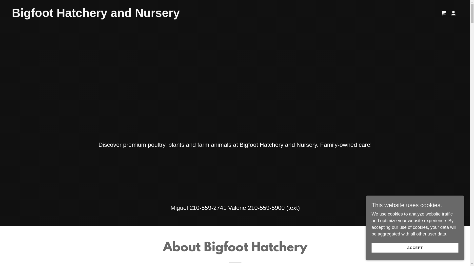 website screenshot of https://bigfoothatchery.com/