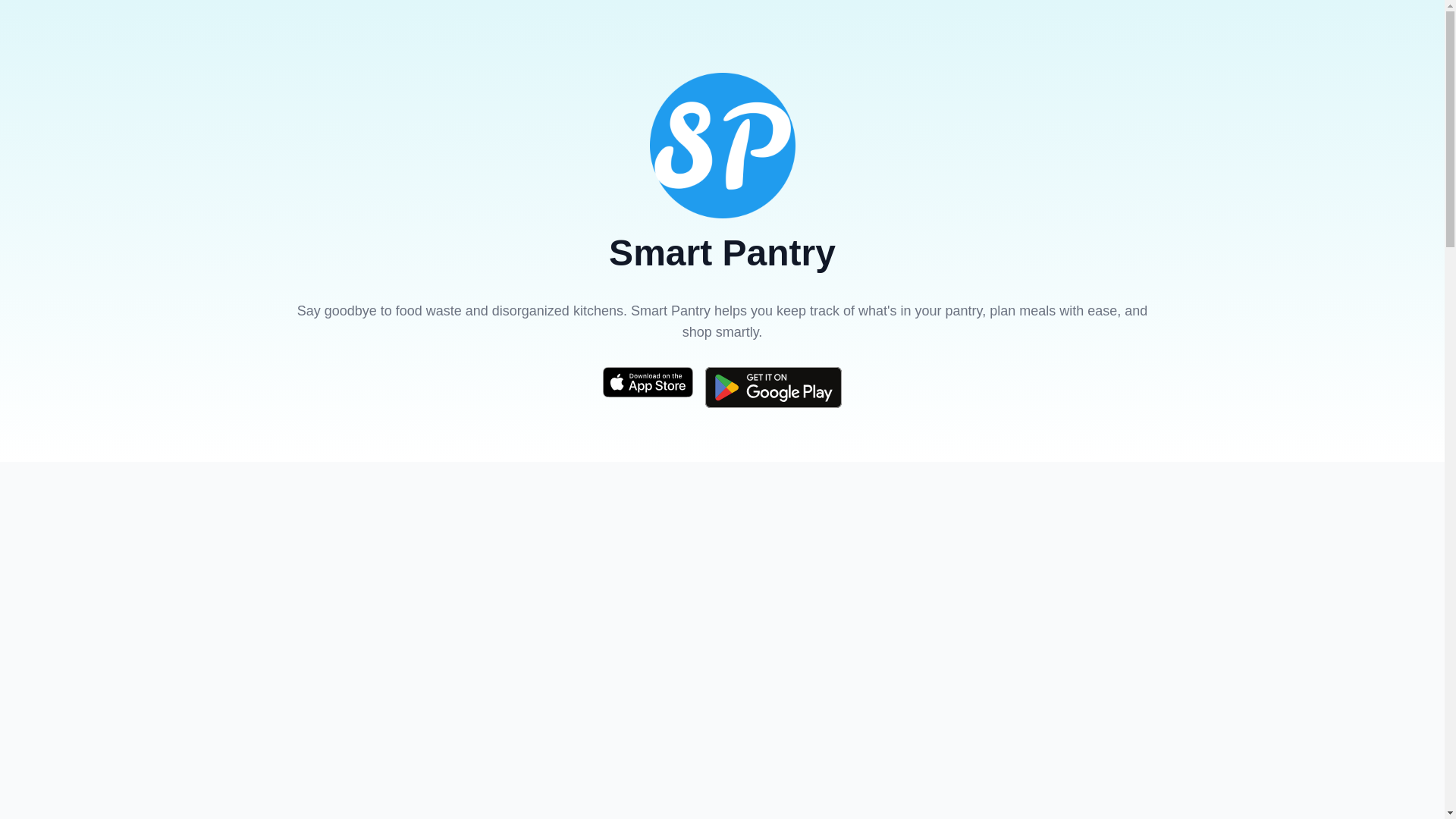 website screenshot of https://getsmartpantry.com/