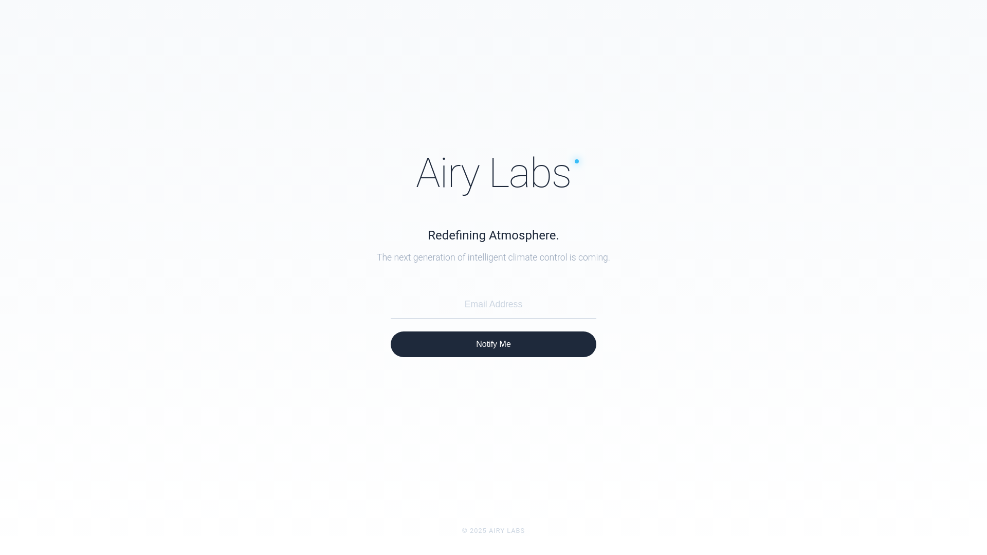 website screenshot of https://airylabs.net/