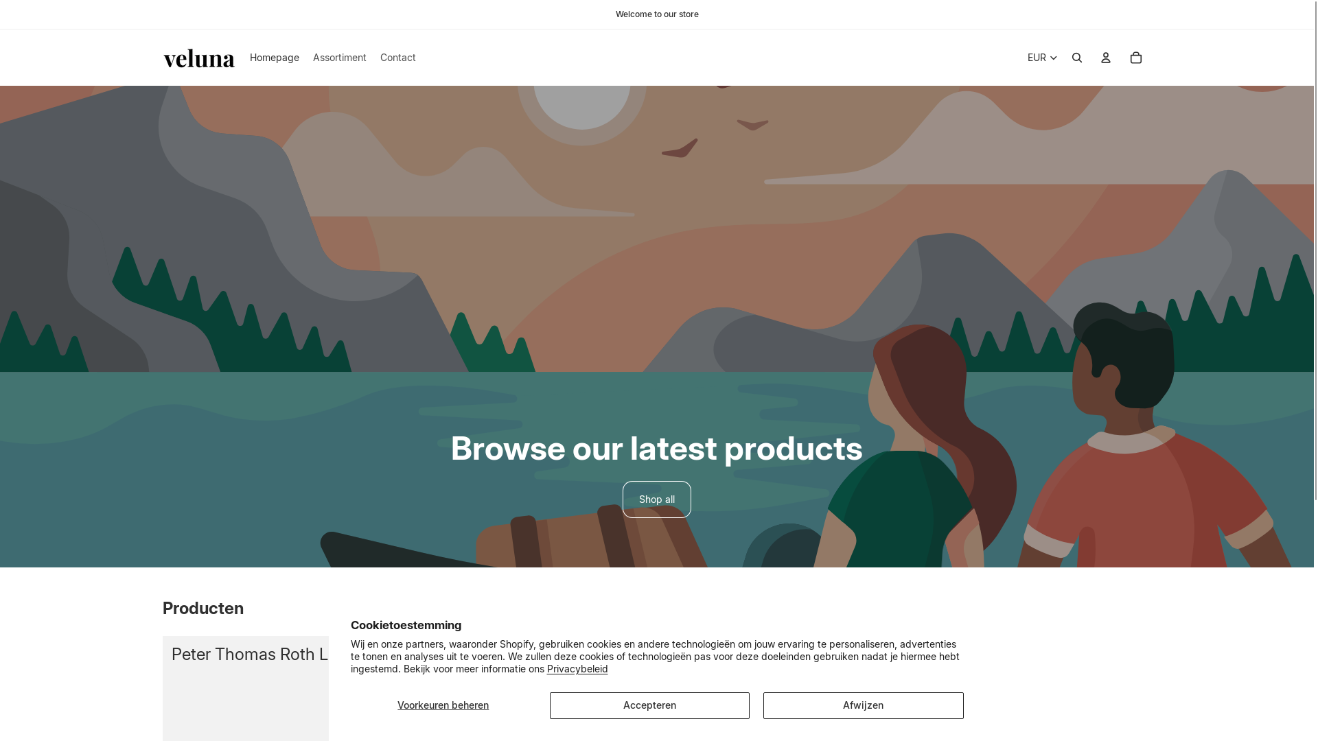 website screenshot of https://tryveluna.com.co/