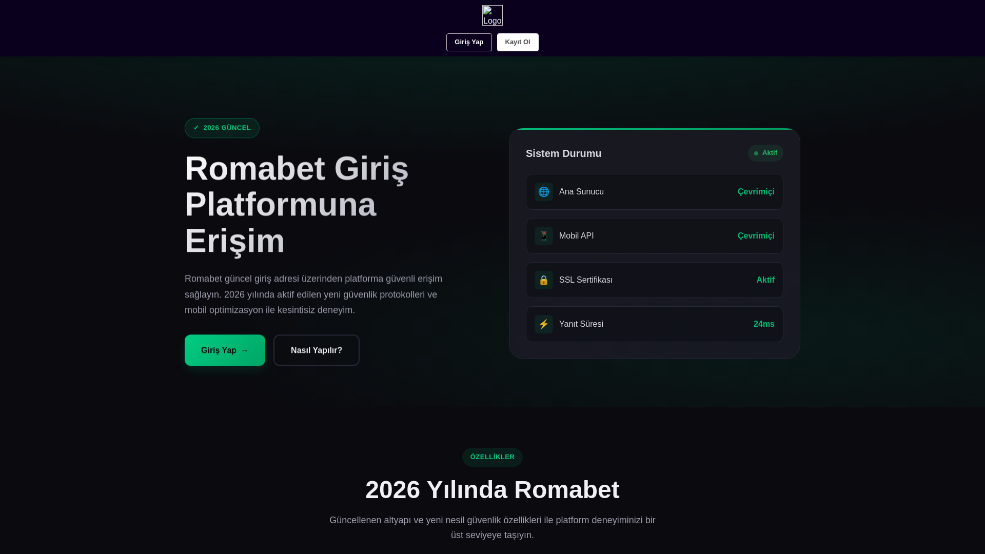 website screenshot of https://tr.romabet-kazandiransite2026.com