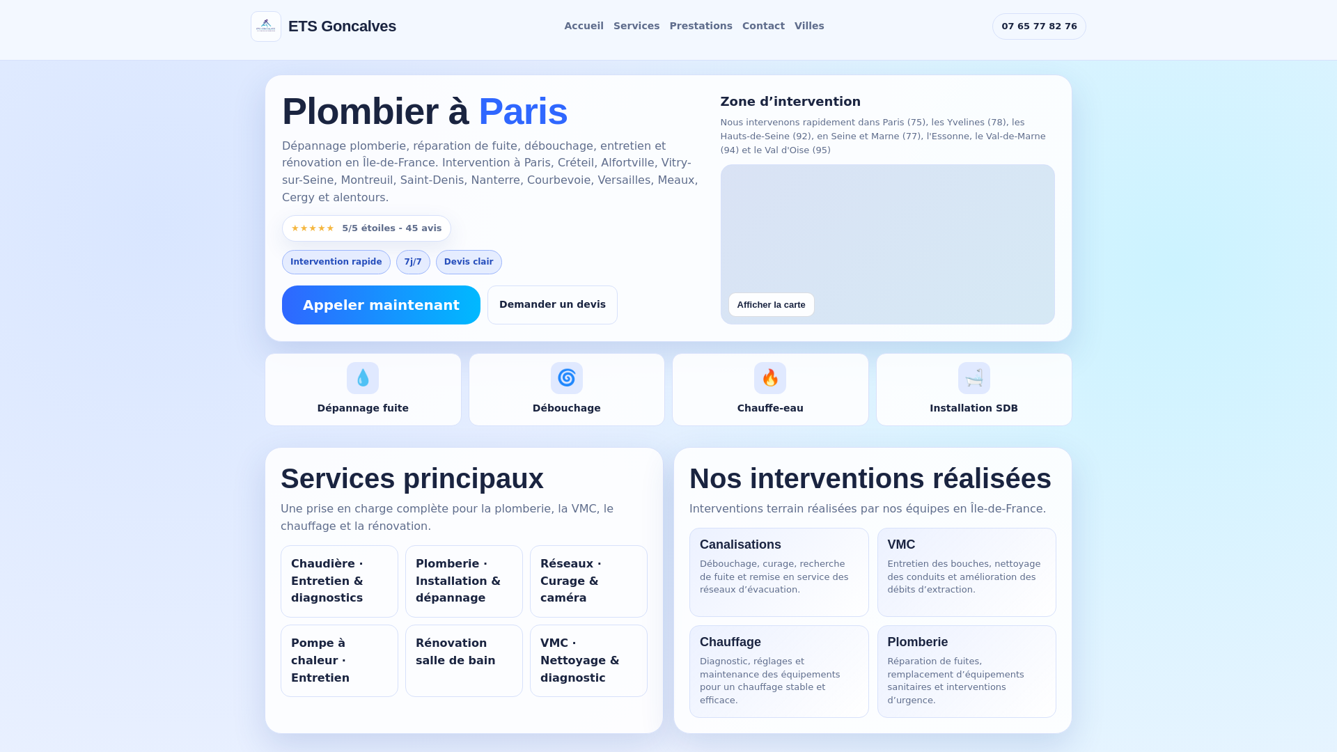 website screenshot of https://etsgoncalves.fr/
