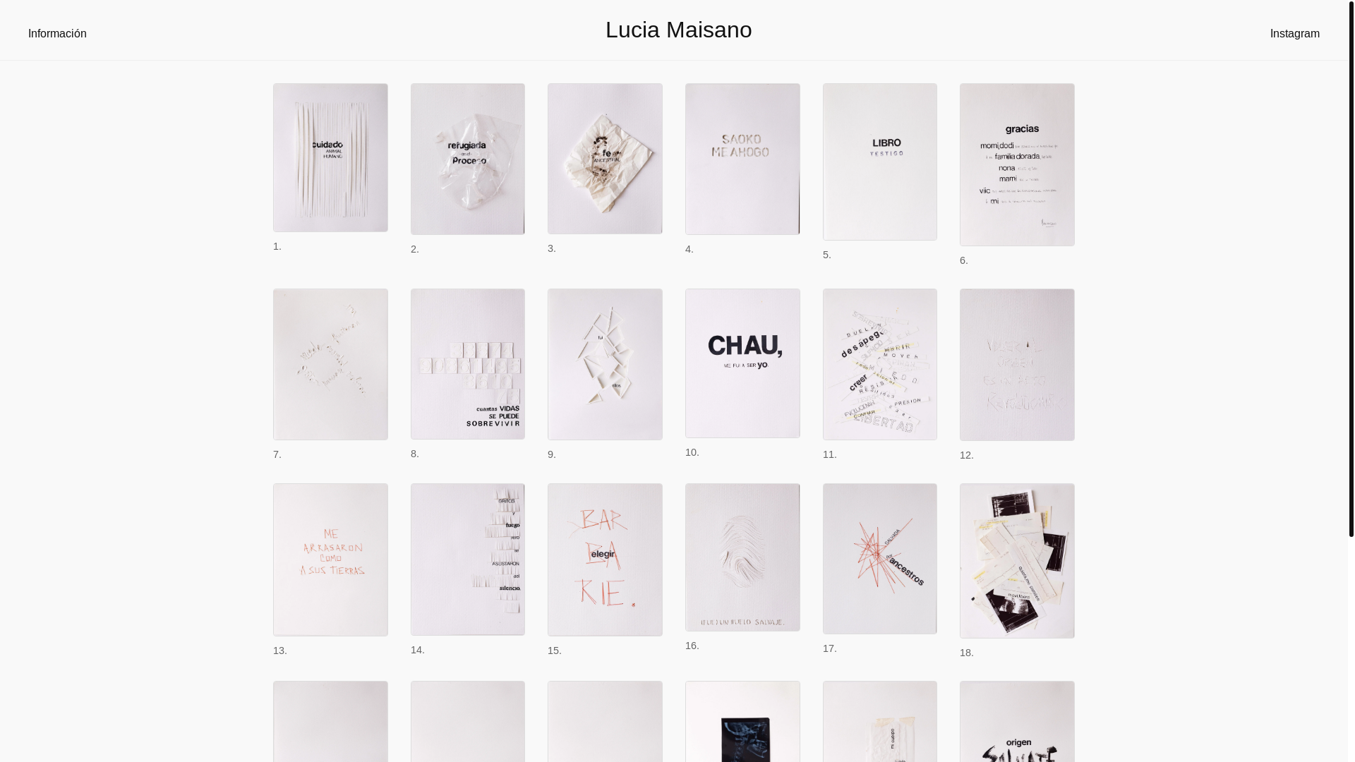 website screenshot of https://luciamaisano.ar/