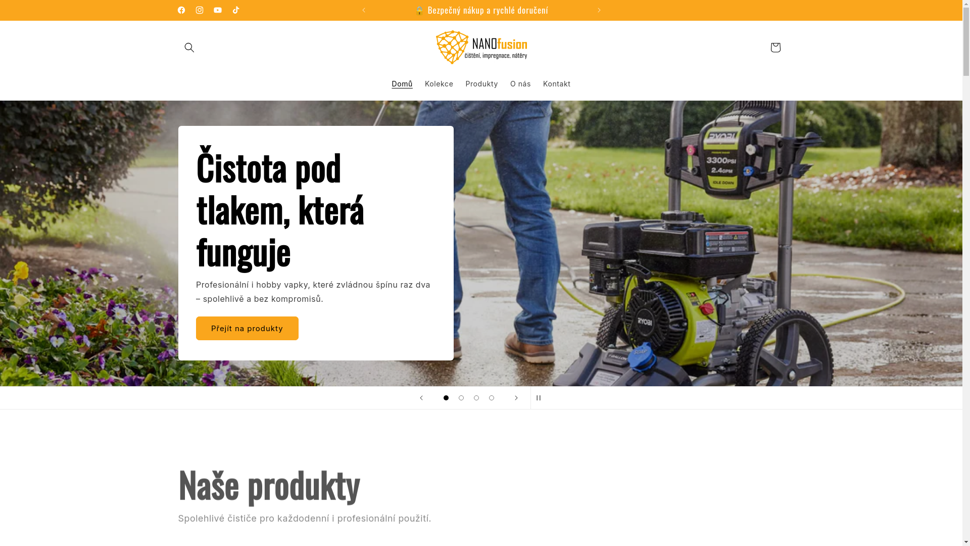 website screenshot of https://vapky-nanofusion.cz/