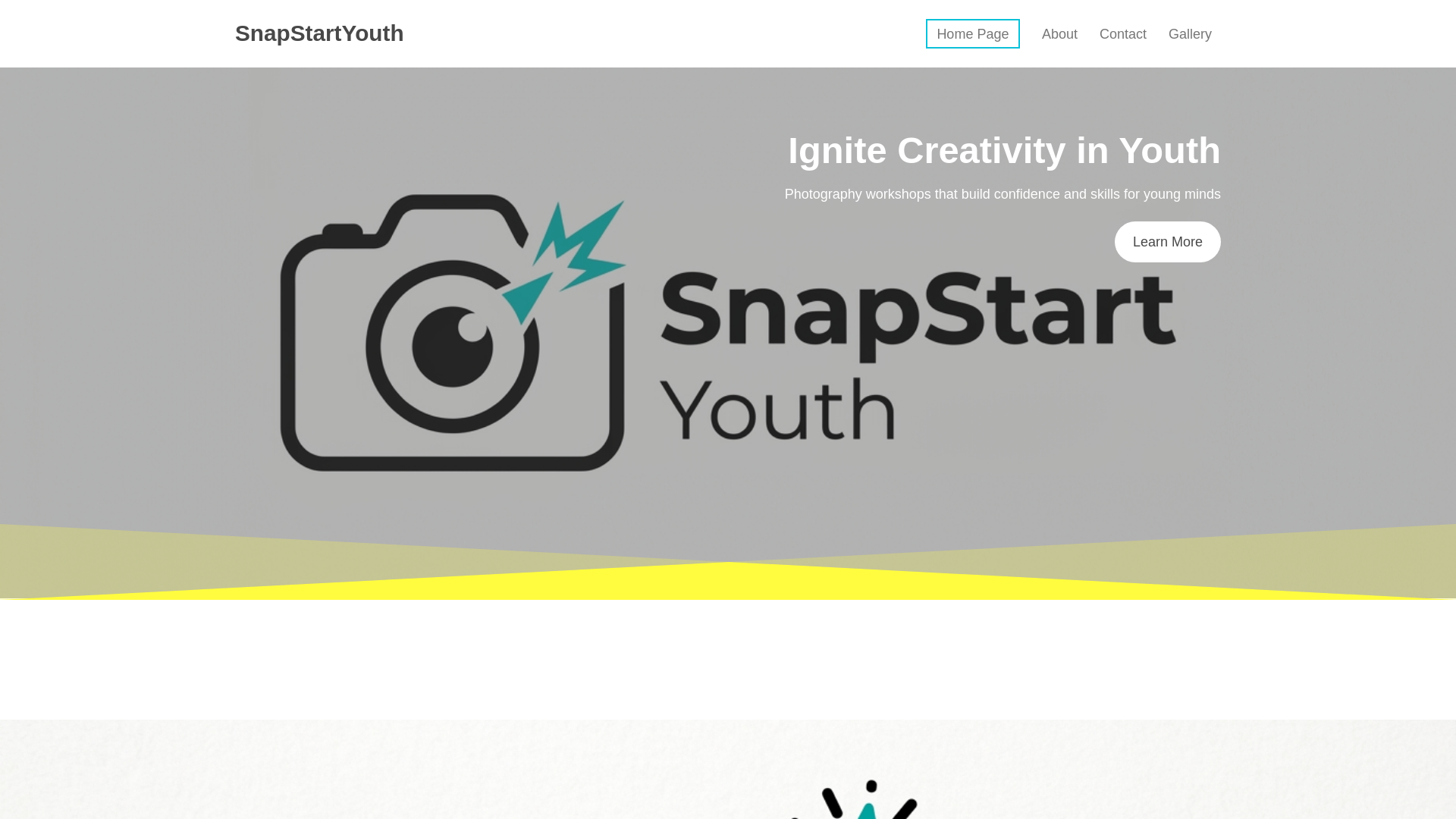 website screenshot of https://snapstartyouth.co.uk/