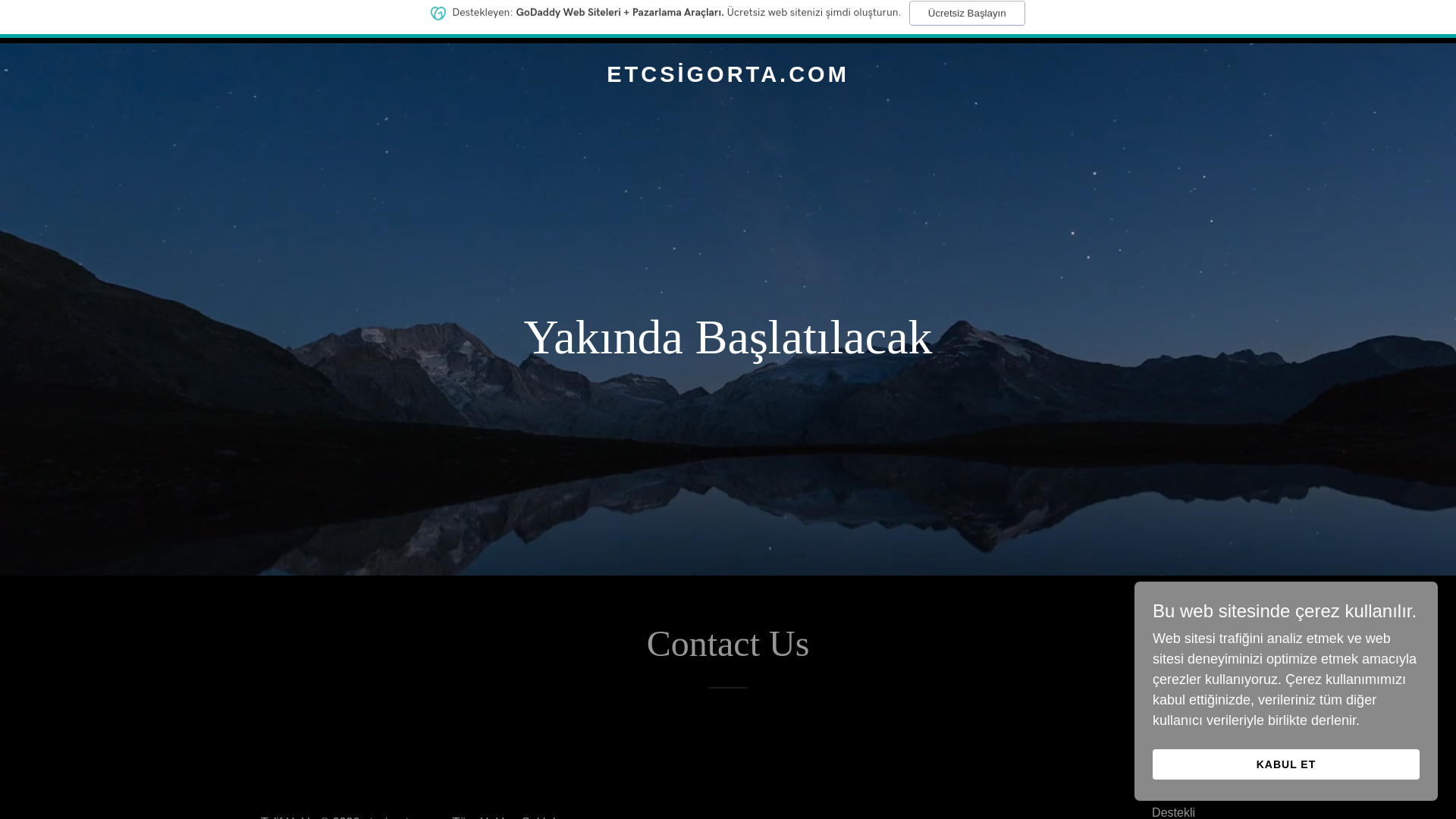 website screenshot of https://etcsigorta.com/