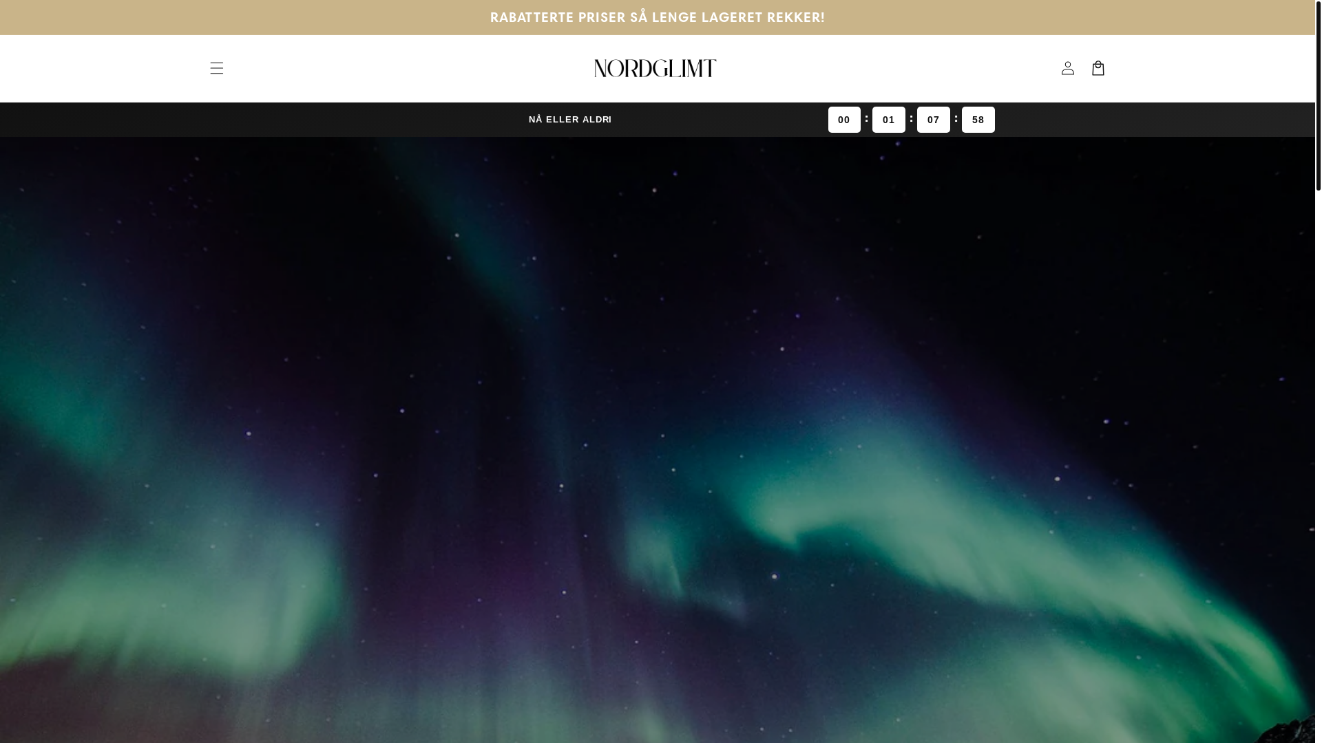 website screenshot of https://nordglim-butikk.com/