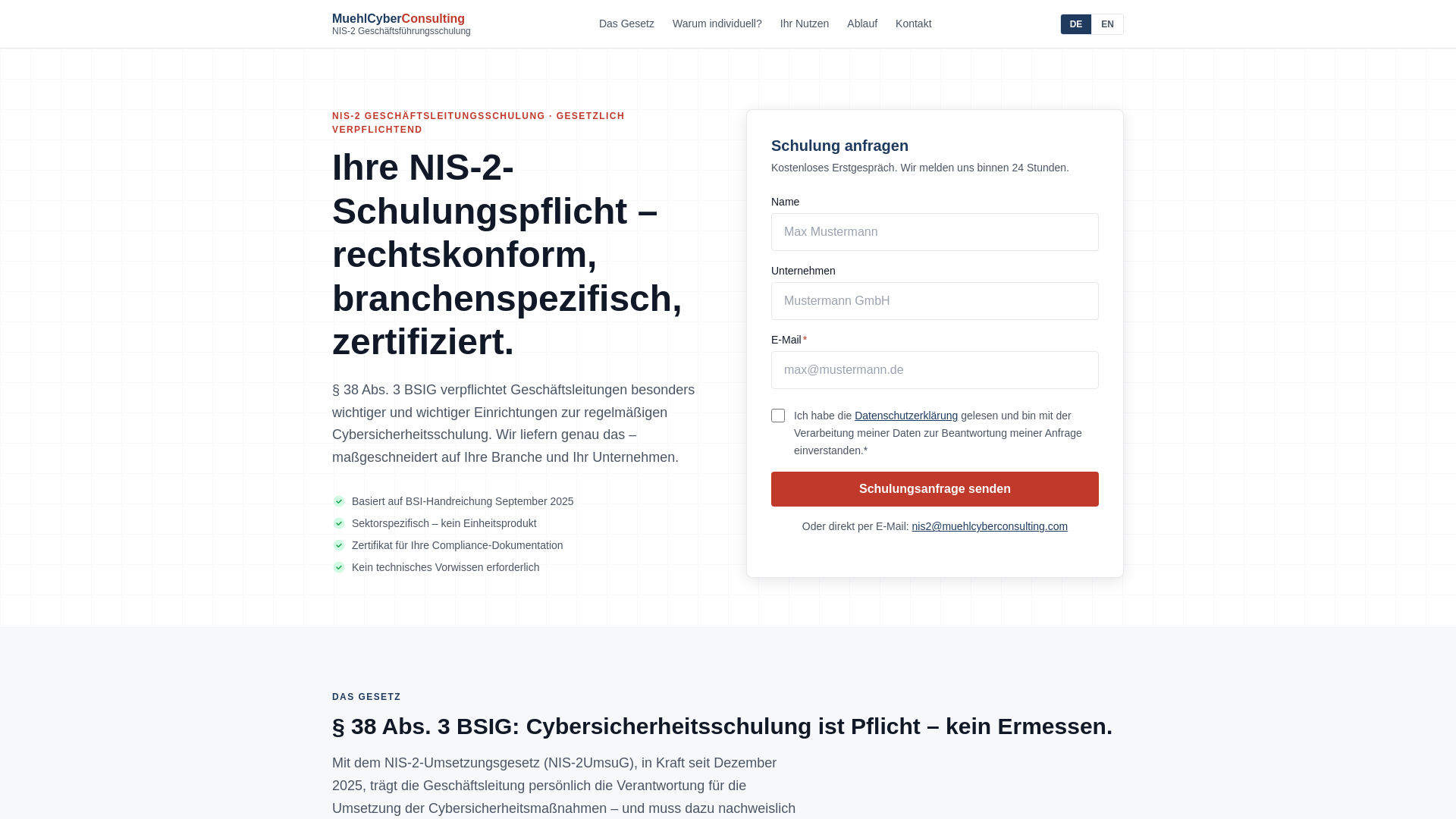 website screenshot of https://geschaeftsfuehrungsschulung.de/