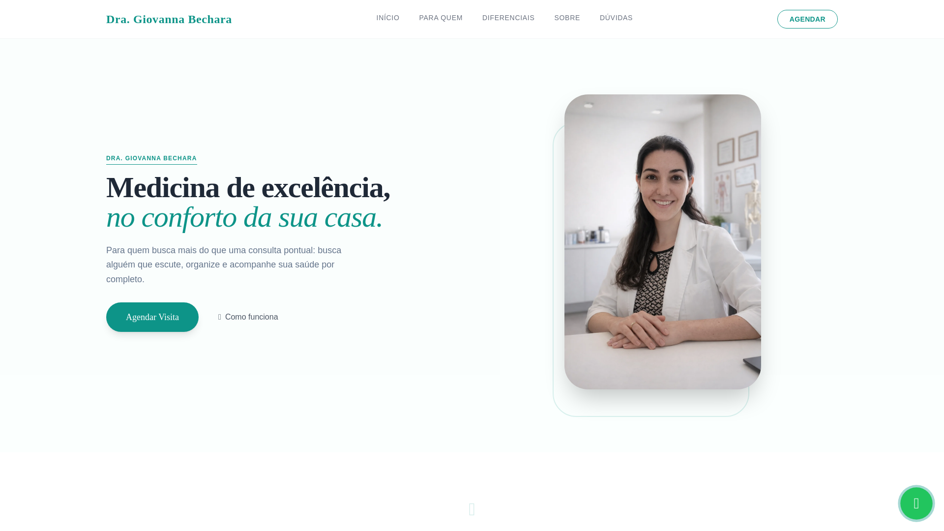 website screenshot of https://dragiovannabechara.com.br/