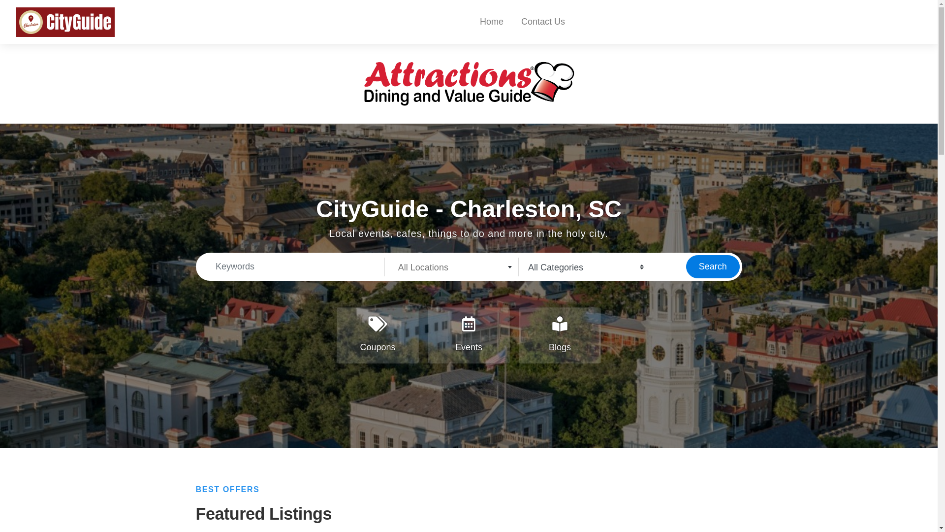 website screenshot of https://charlestonfoodie.site/