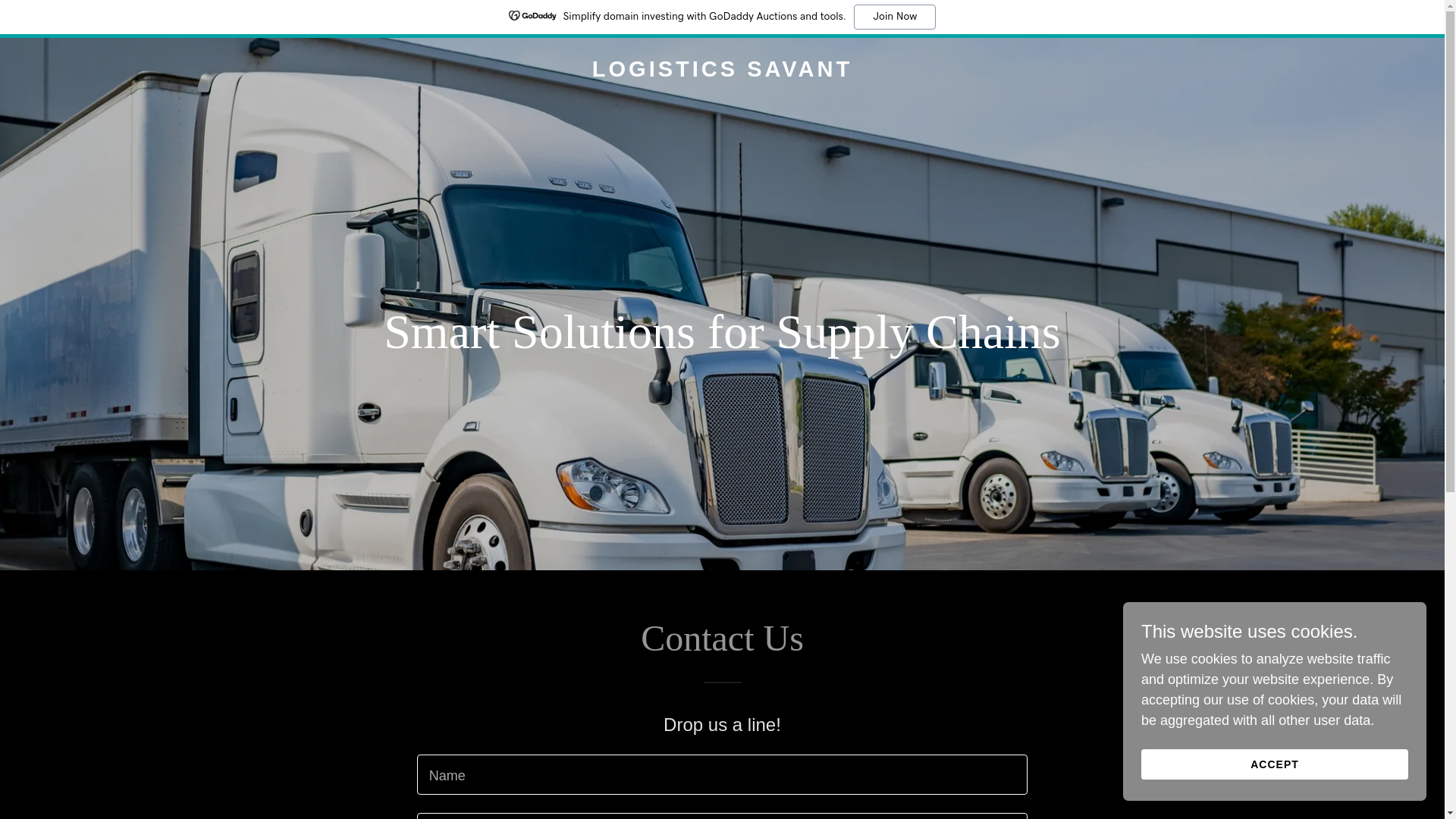 website screenshot of https://logisticssavant.com/