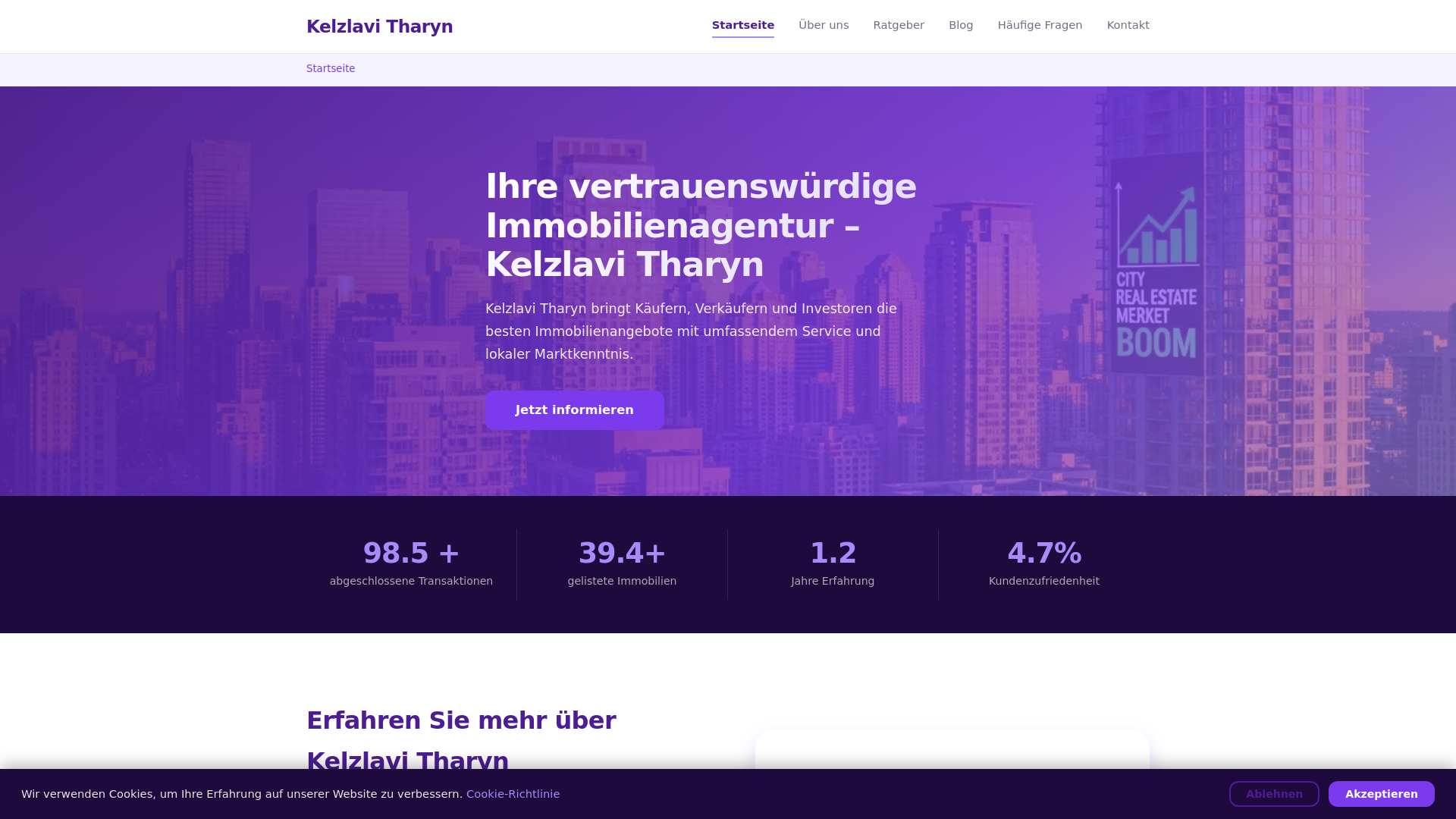 website screenshot of https://kelzlavi-tharyn.de/
