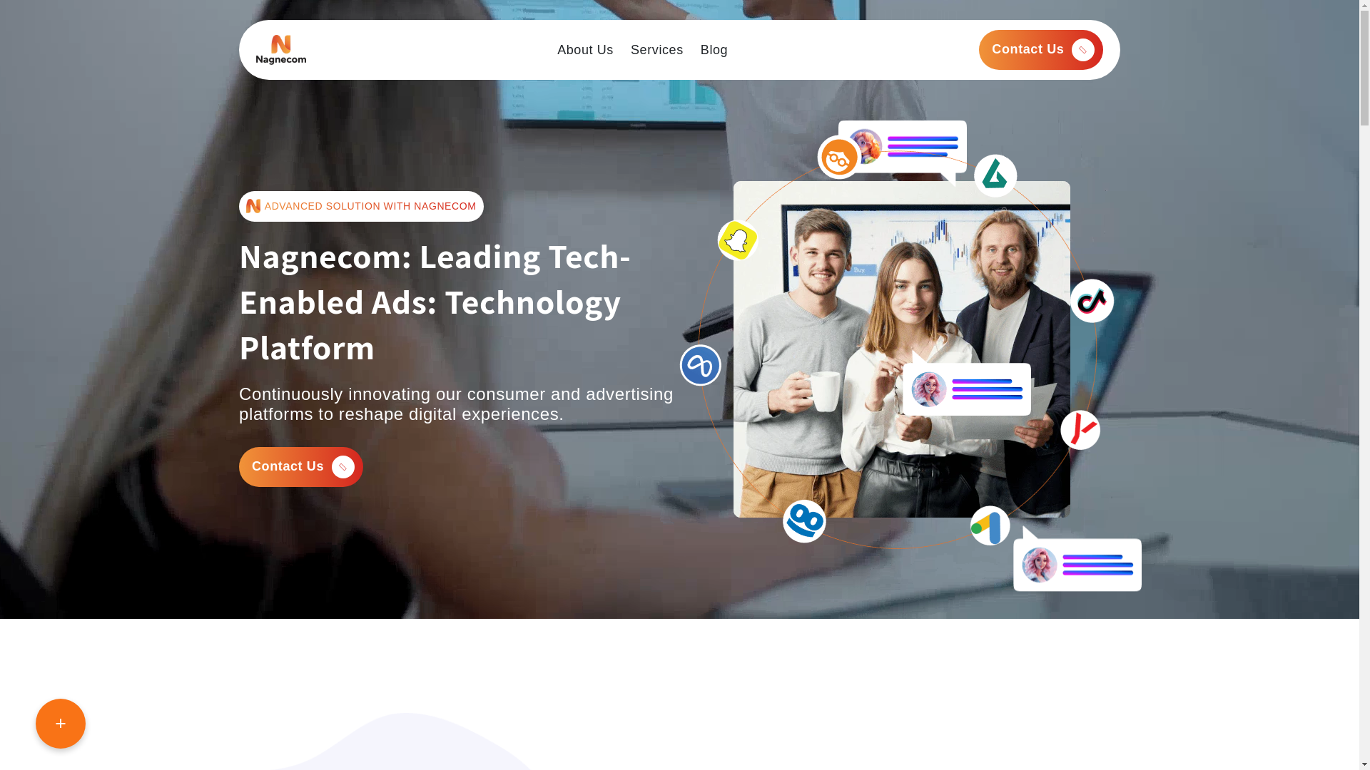website screenshot of https://nagnecom.digital/