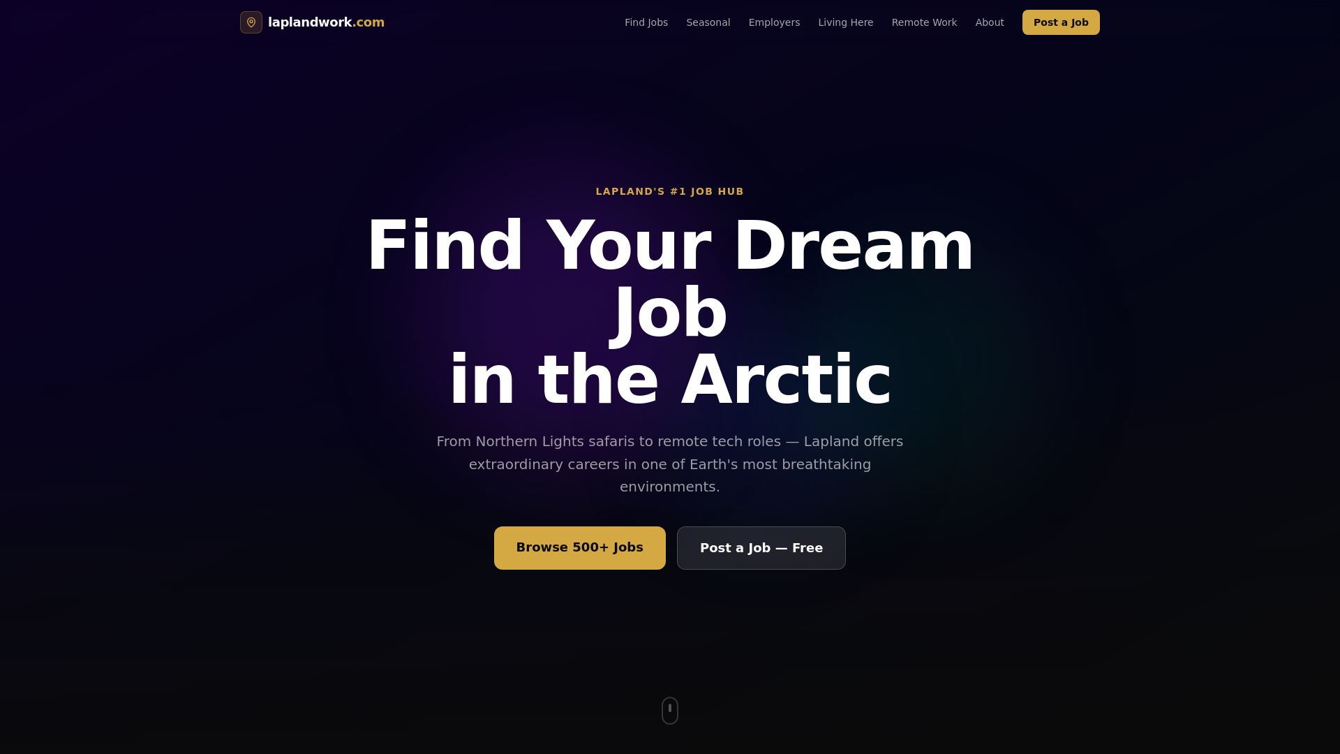 website screenshot of https://laplandwork.pages.dev/