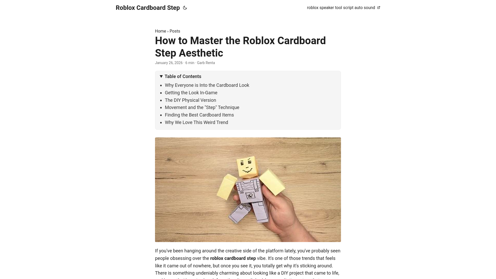 website screenshot of https://roblox-cardboard-step.pages.dev/