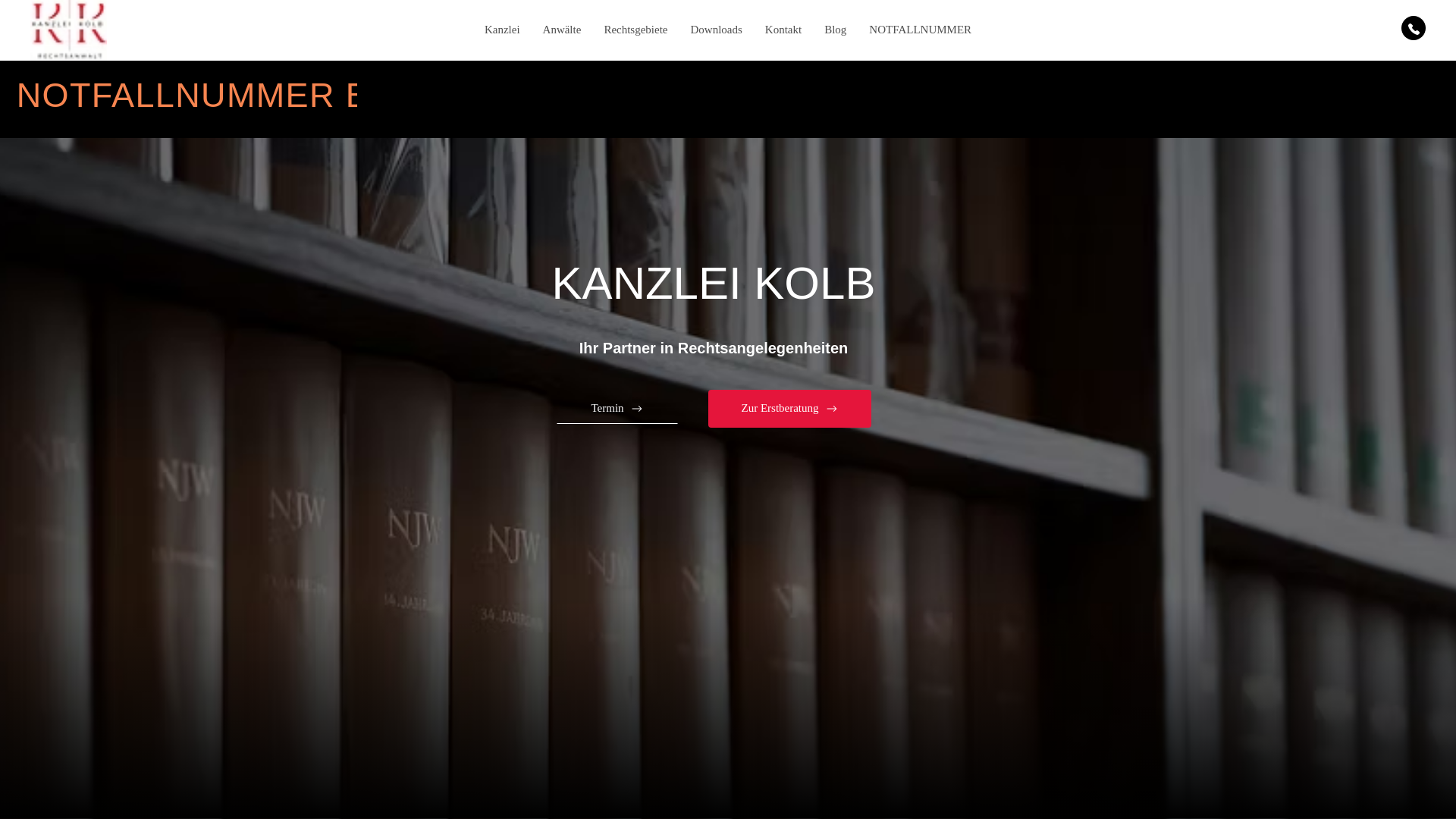 website screenshot of https://strafrechtkempten.de