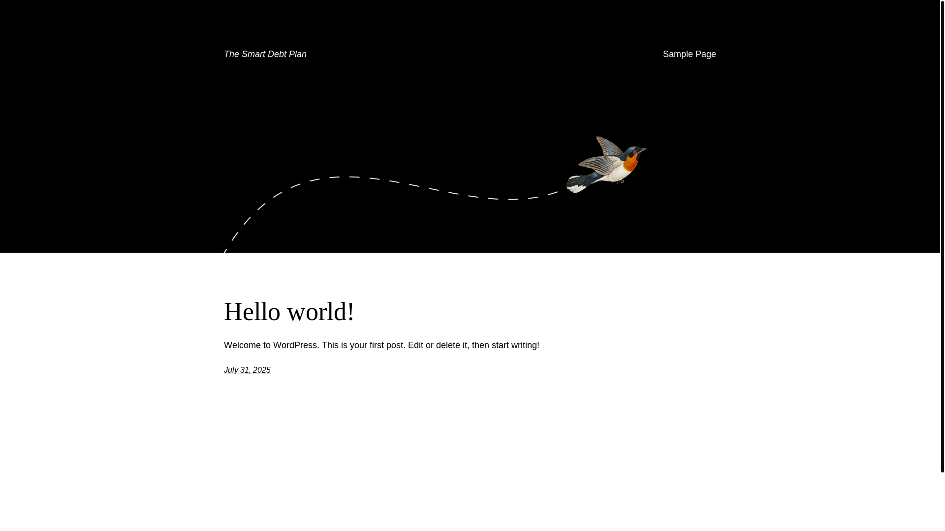 website screenshot of https://thesmartdebtplan.com/