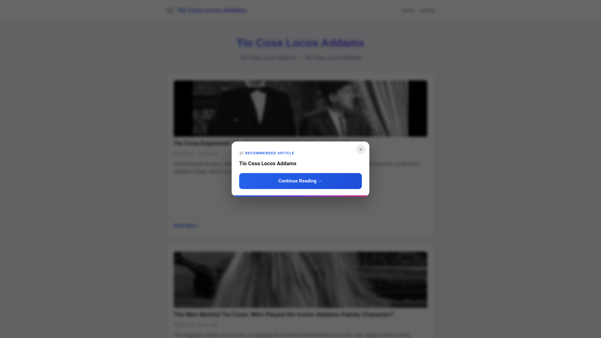 website screenshot of https://tio-cosa-locos-addams.pages.dev/