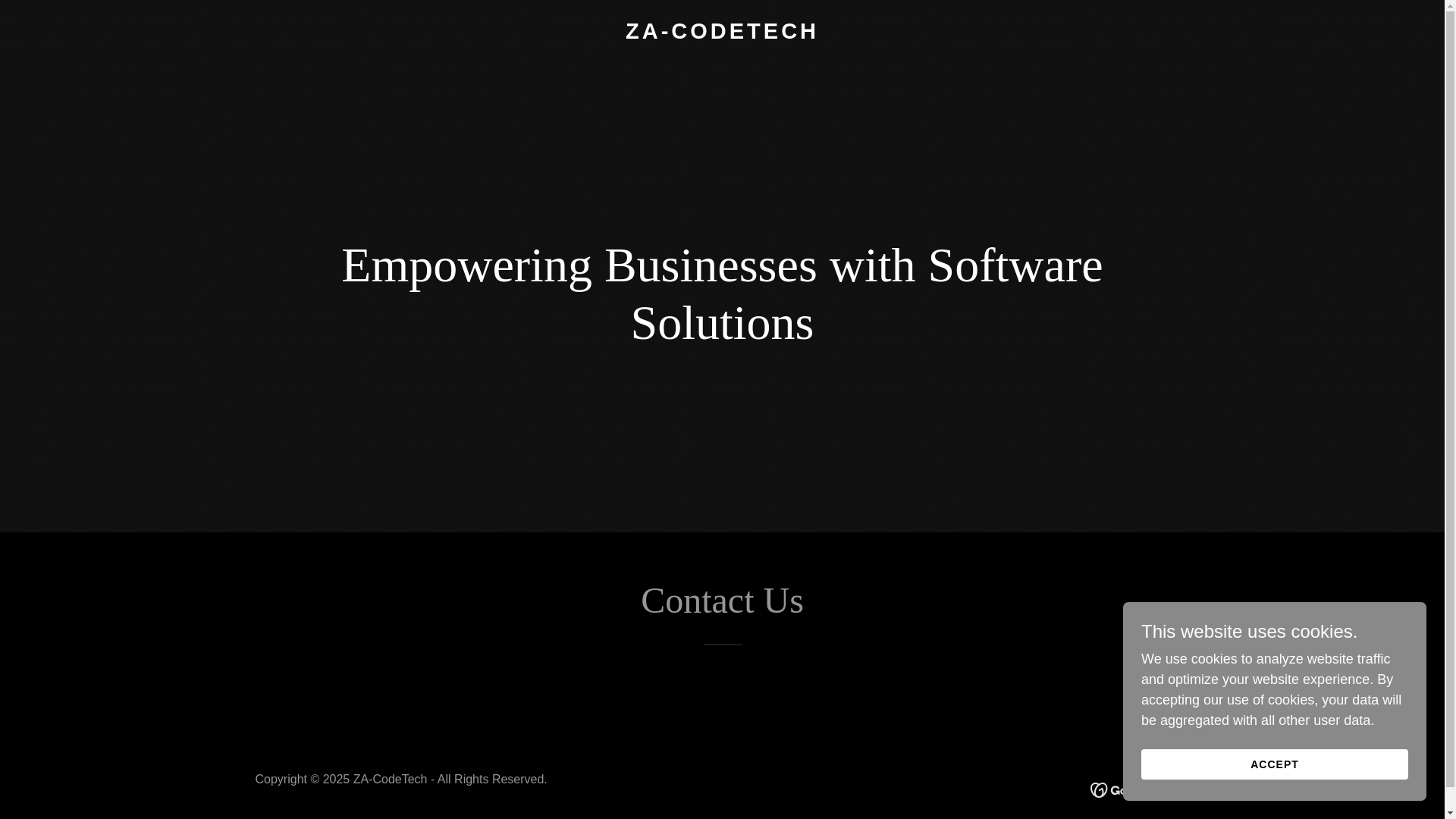 website screenshot of https://za-codetech.co.za/