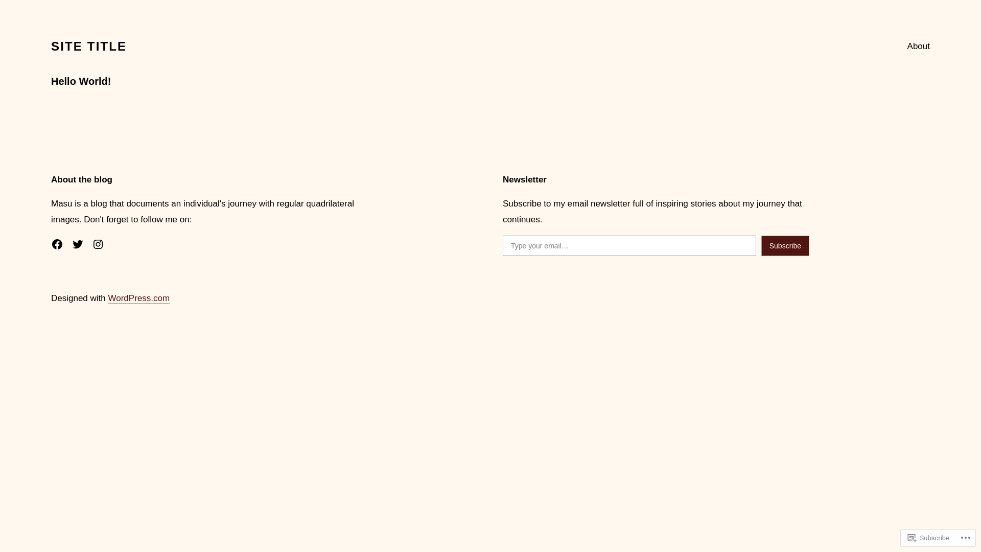 website screenshot of https://toshevakitchen.blog