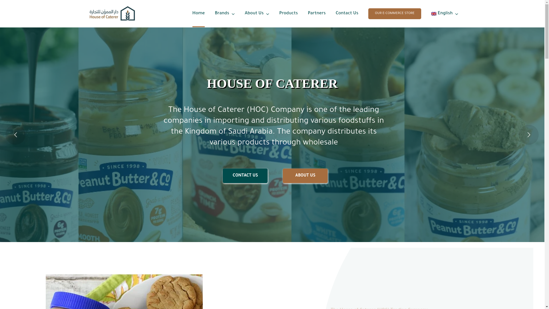 website screenshot of https://catererhouse.com/