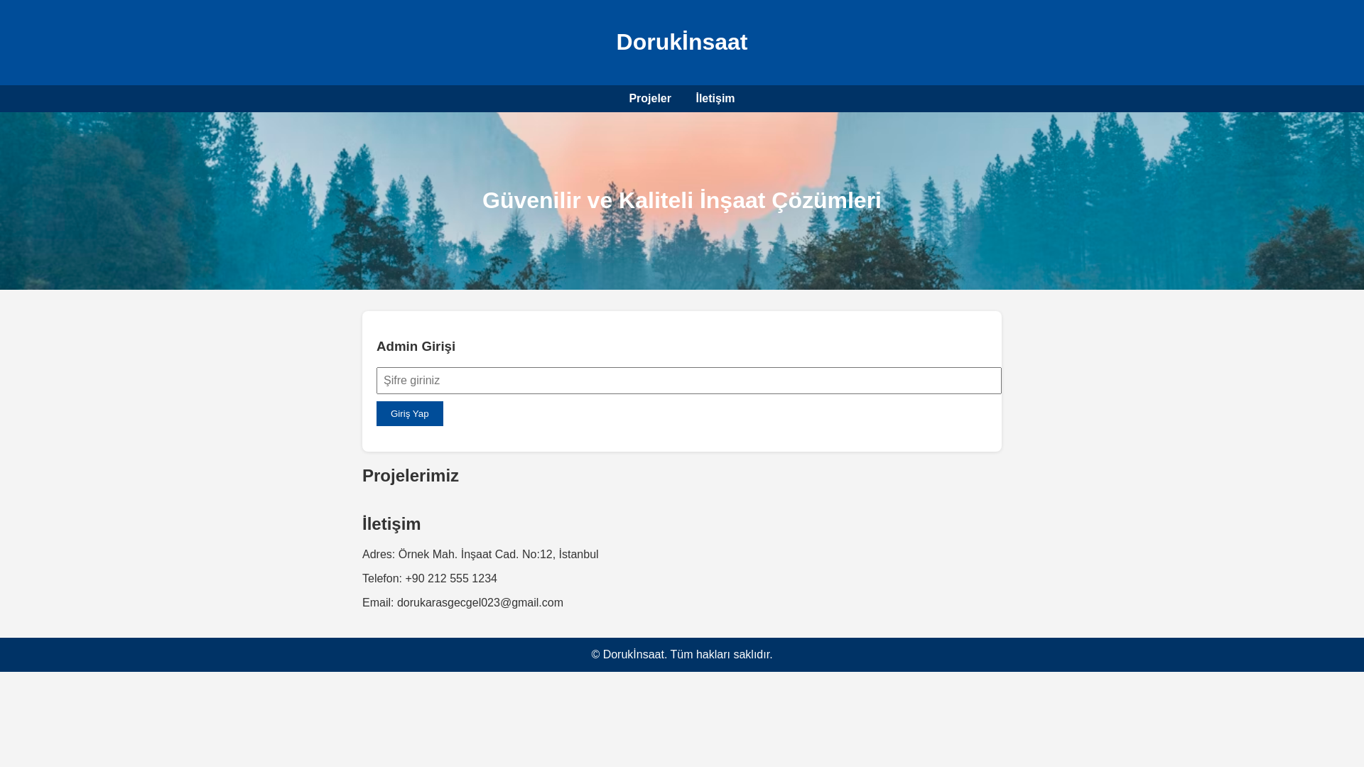 website screenshot of https://doruksanticas.com.tr/