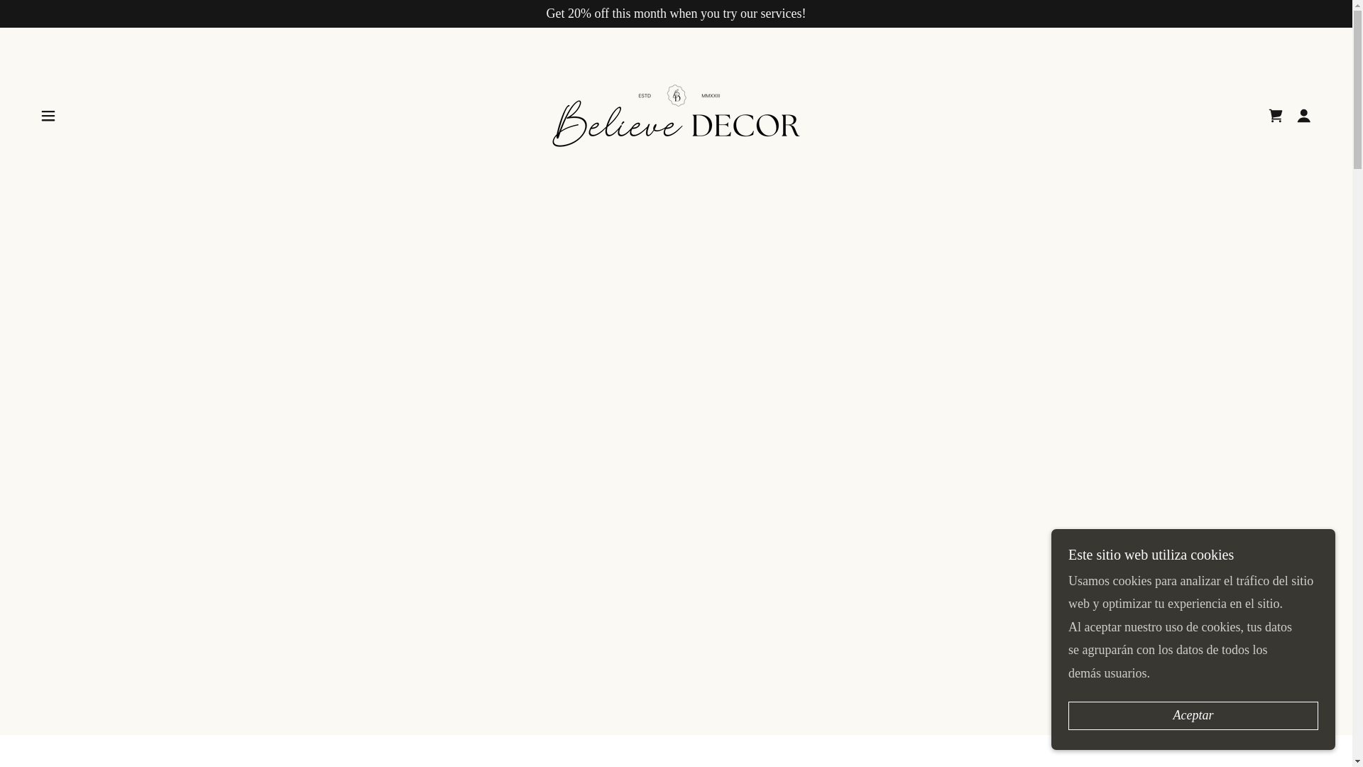 website screenshot of https://believebynella.com/