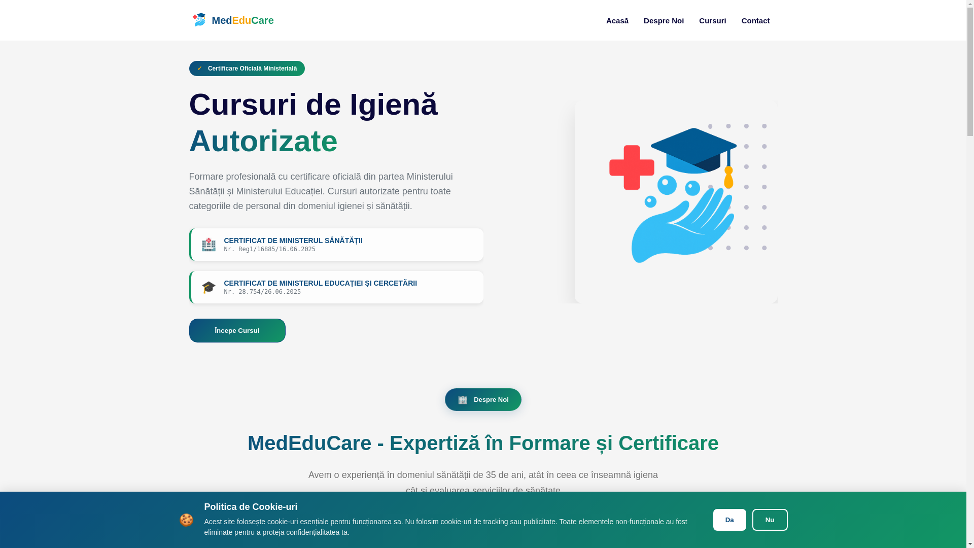 website screenshot of https://mededucare.pages.dev/