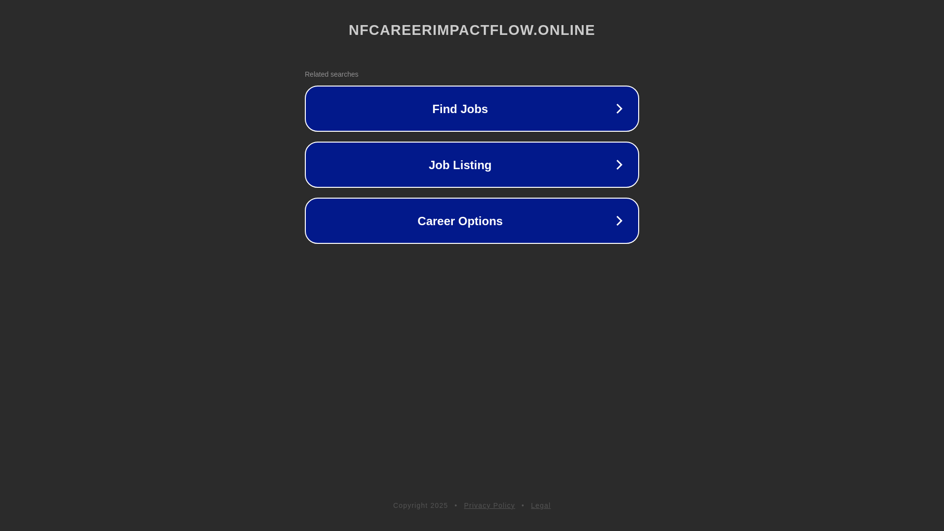 website screenshot of https://nfcareerimpactflow.online/