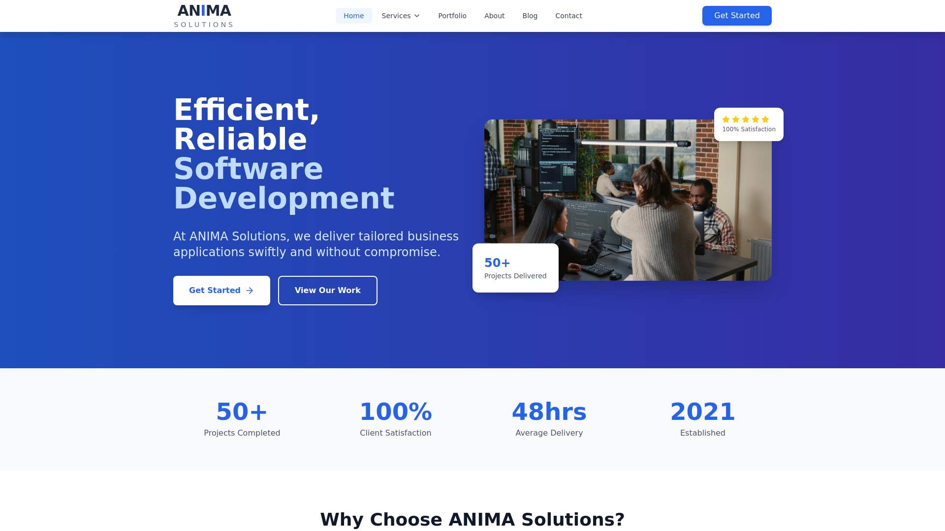 website screenshot of https://anima-business-solutions.pages.dev/