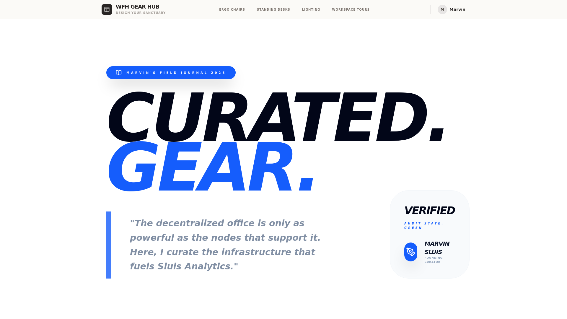 website screenshot of https://wfhgearhub.pages.dev/