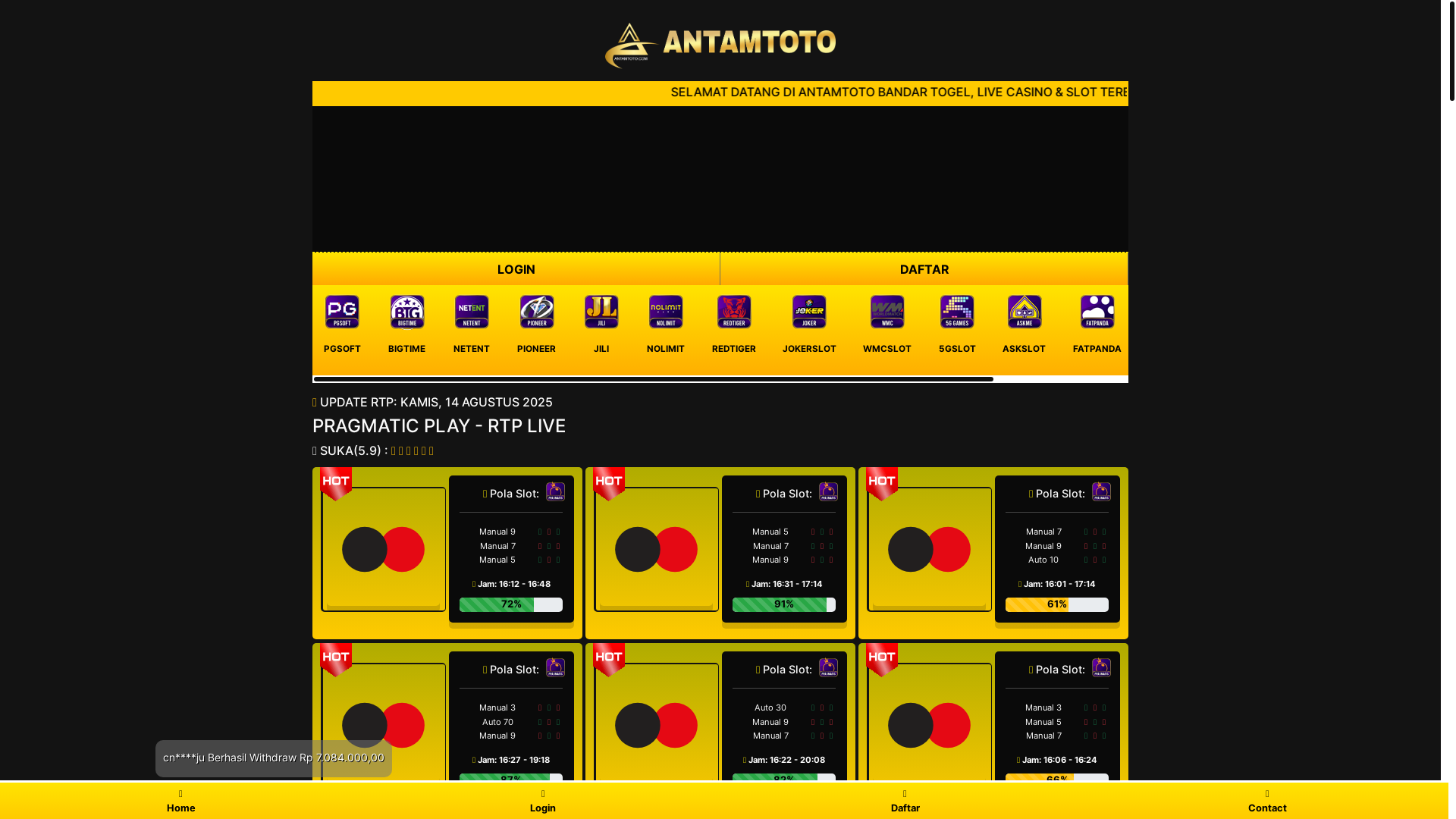 website screenshot of https://antamtoto-rtp-gacor-terbaru-hari-ini.pages.dev/