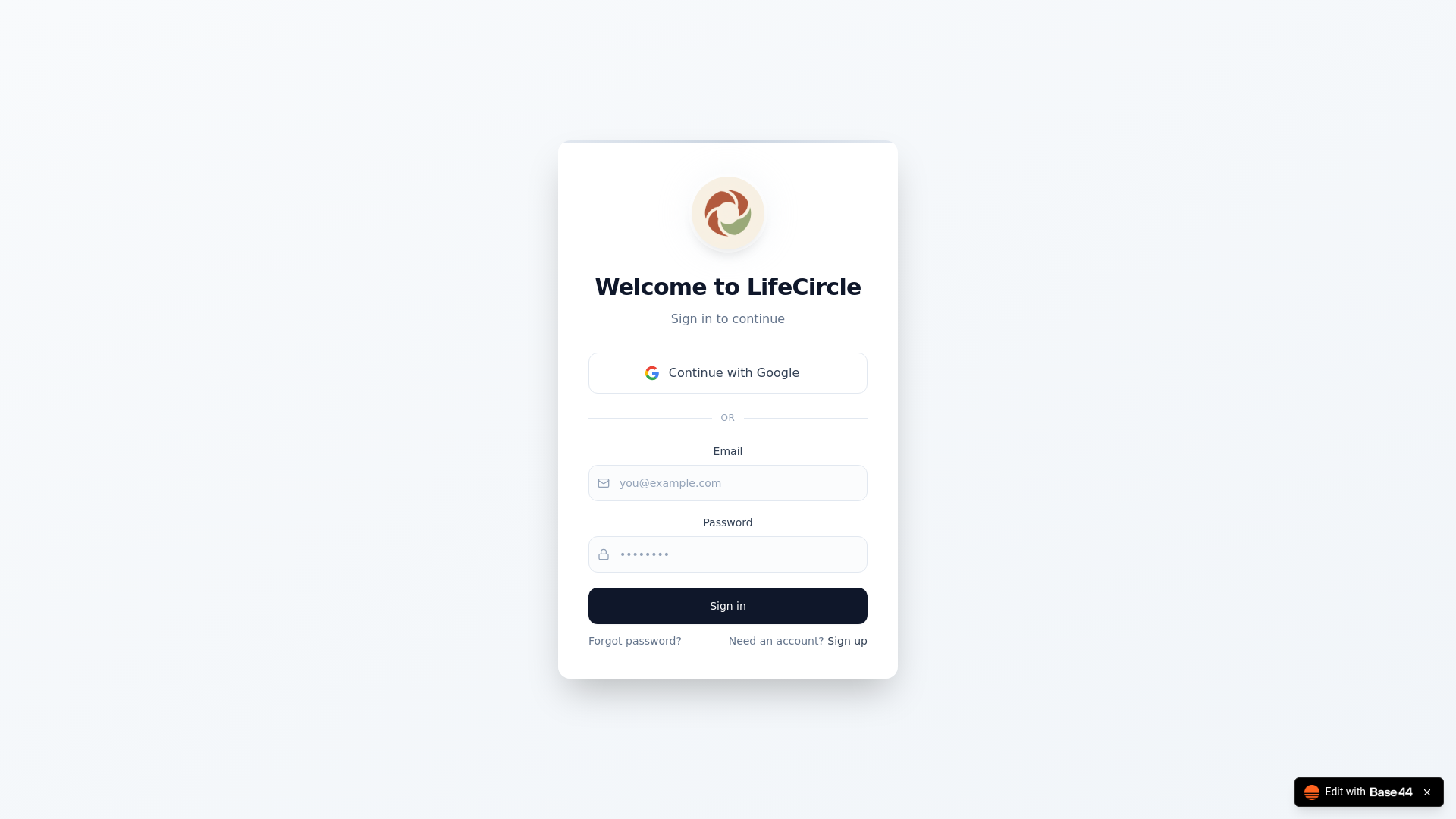 website screenshot of https://life-circle-sync.com/