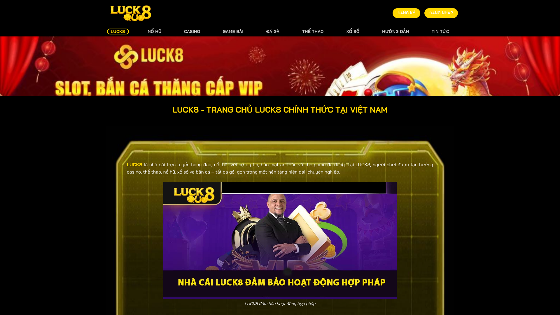 website screenshot of https://m-luck8.click/