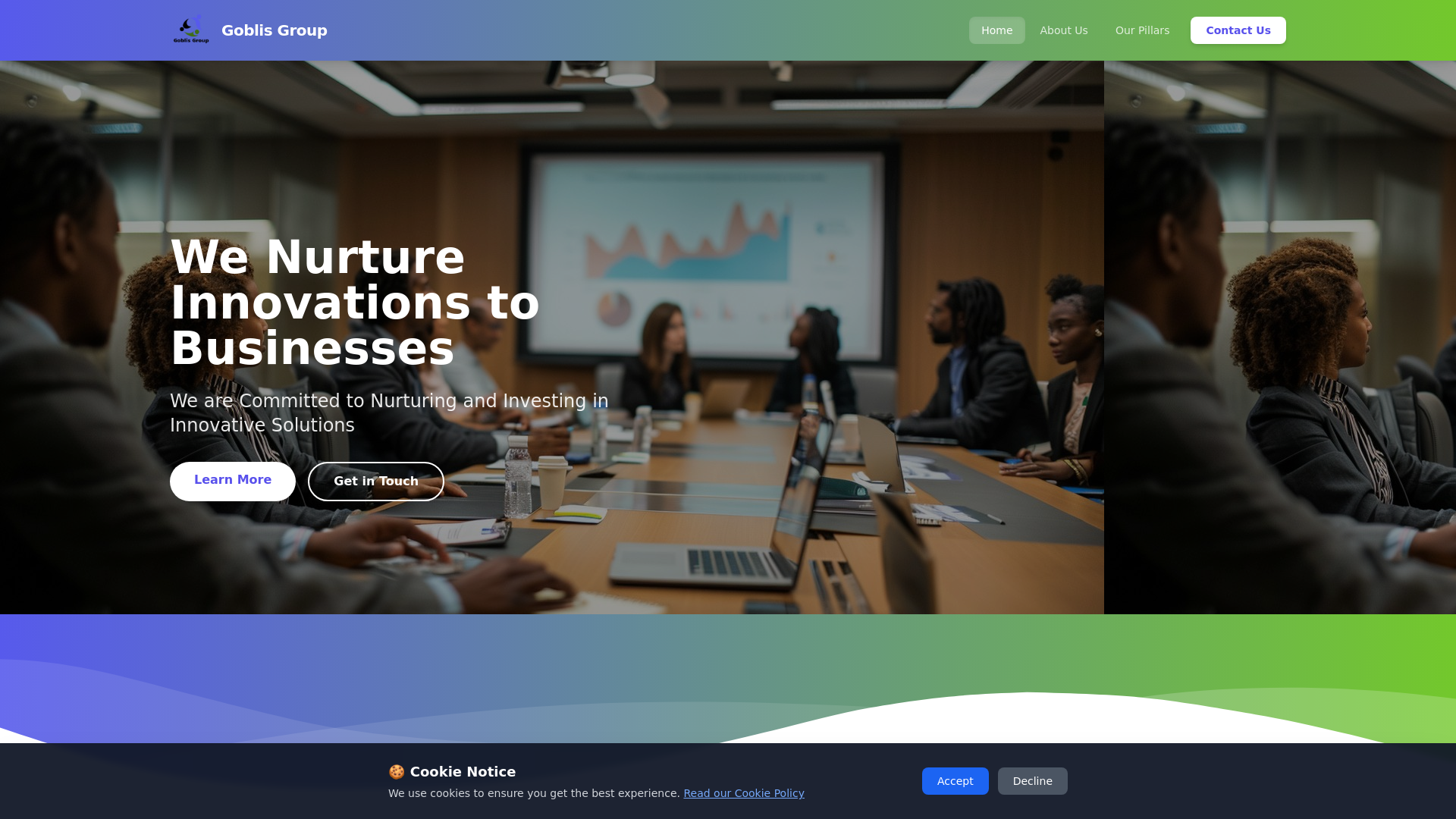 website screenshot of https://verongroup.co.ke/