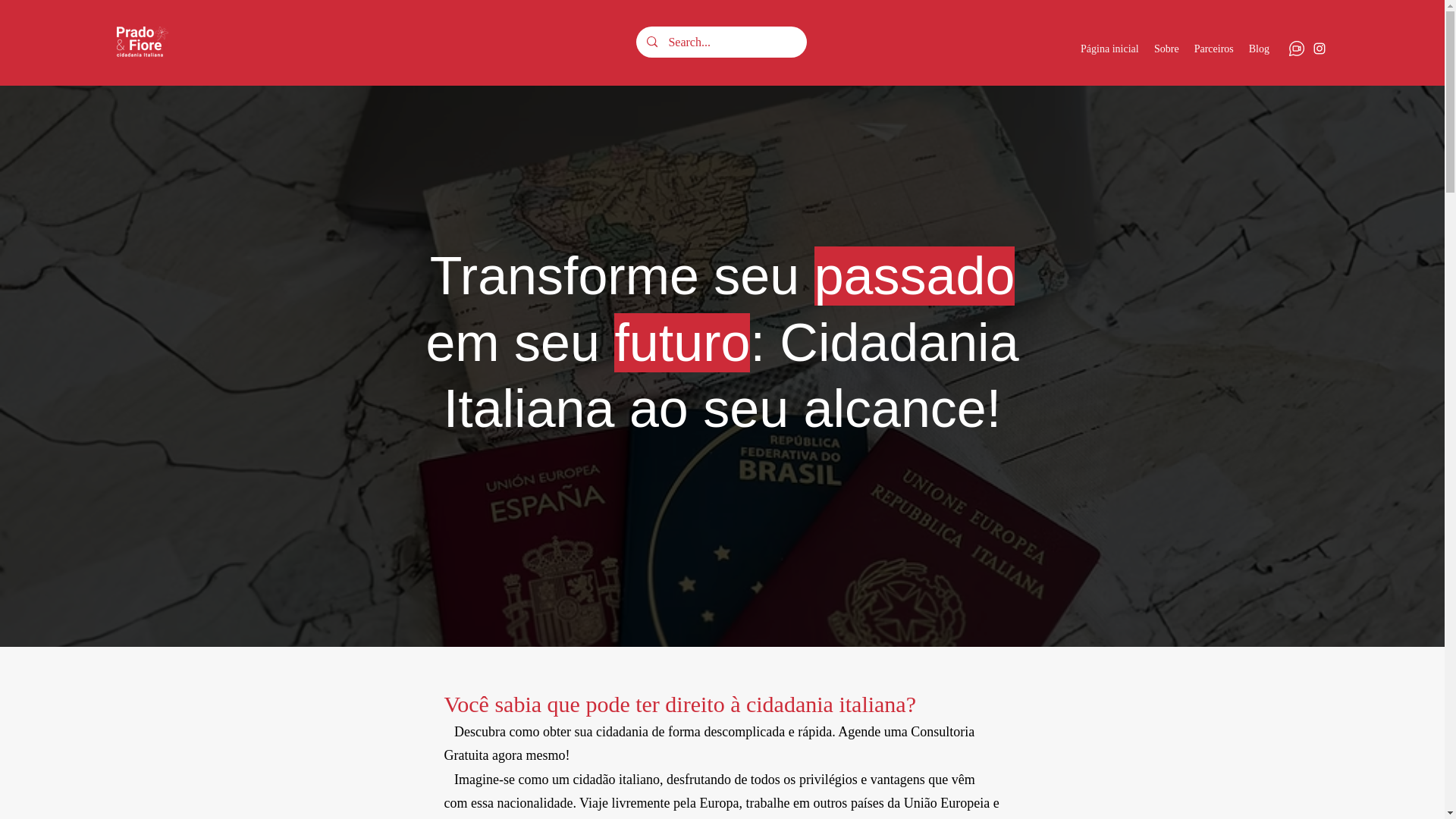 website screenshot of https://pradocidadania.com/