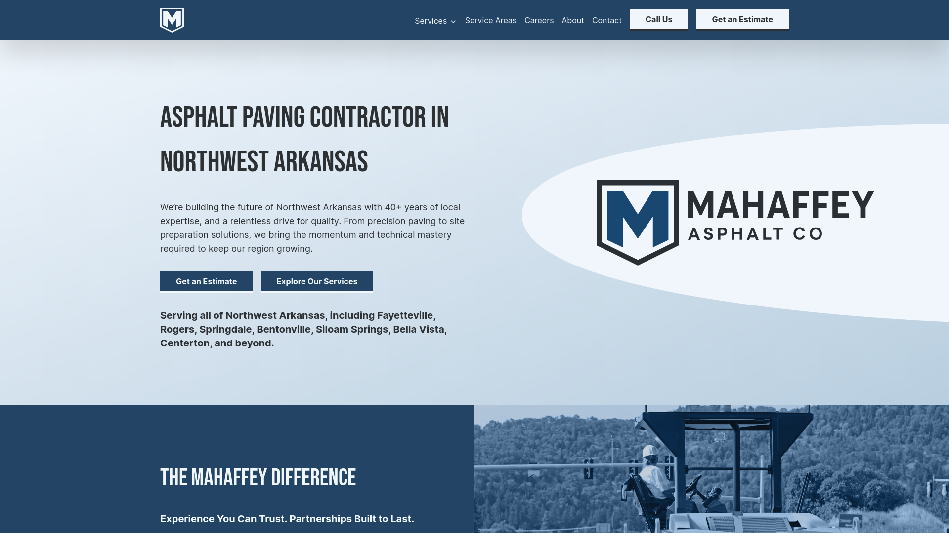 website screenshot of https://mahaffey-asphalt.pages.dev/