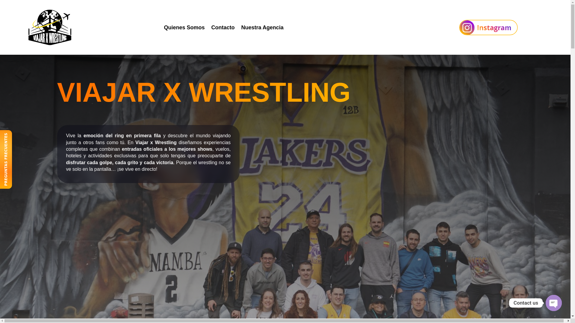 website screenshot of https://viajarxwrestling.com/