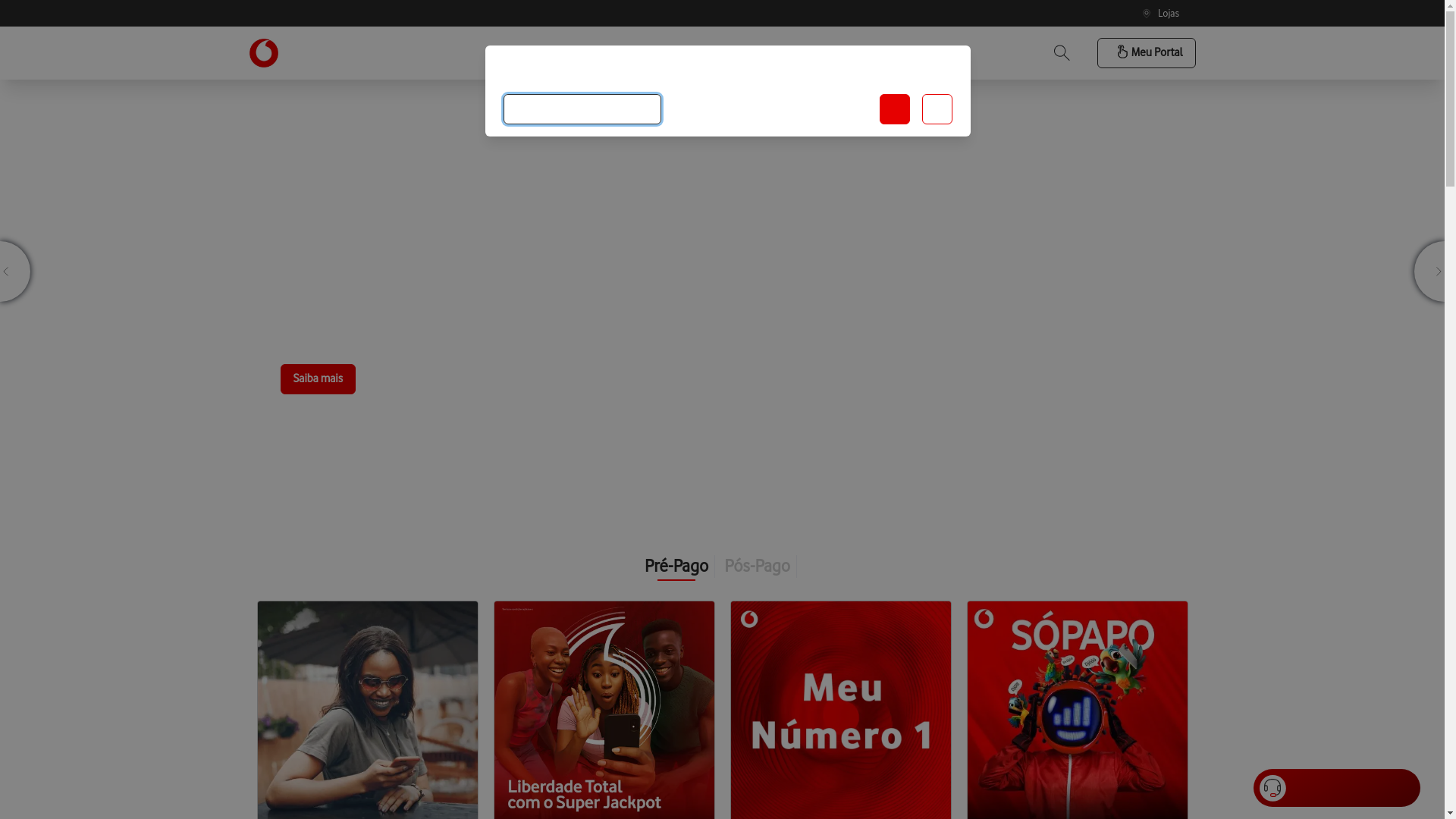 website screenshot of https://vm.co.mz/