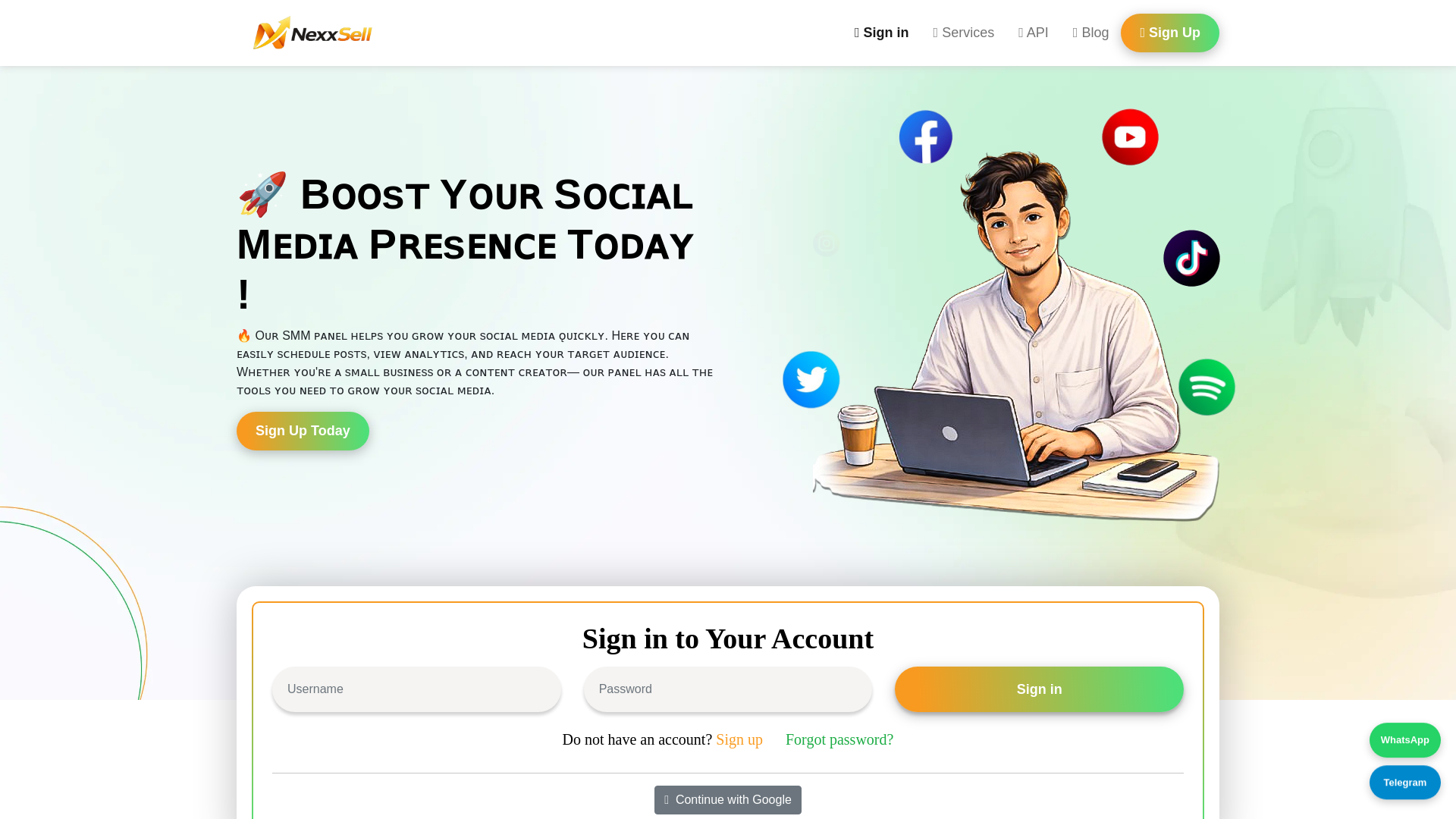 website screenshot of https://nexxsell.com/