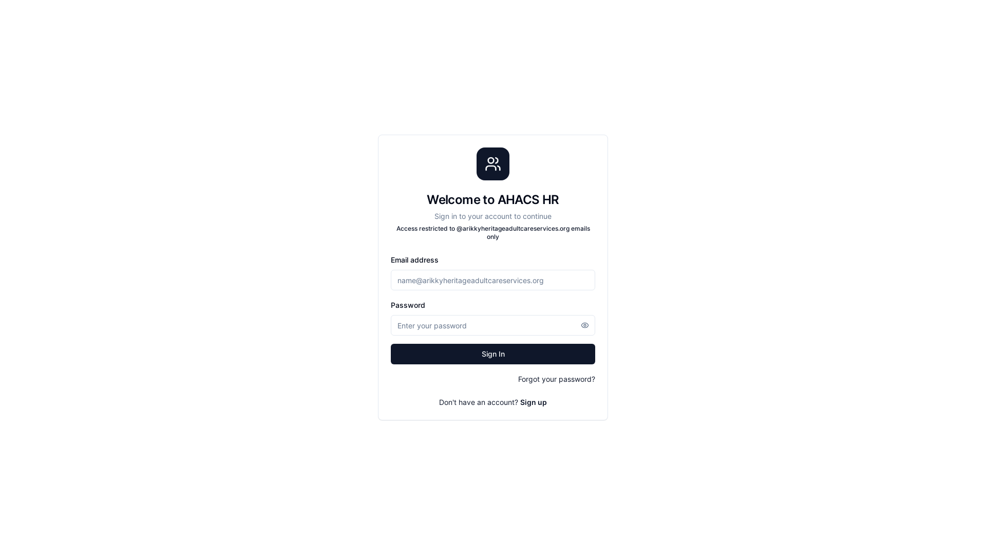 website screenshot of https://ahacs-hr.pages.dev/