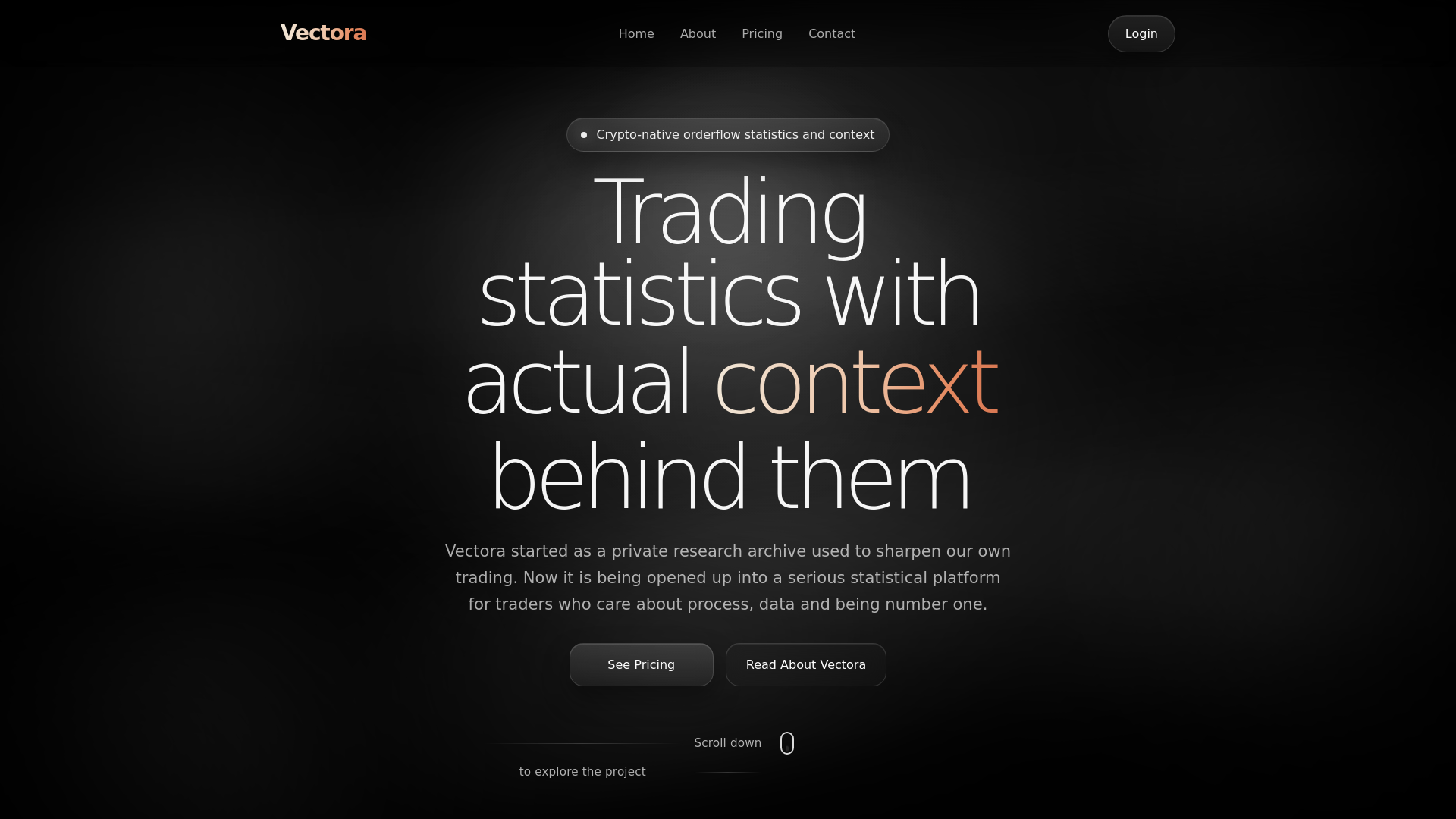 website screenshot of https://vectoradata.com