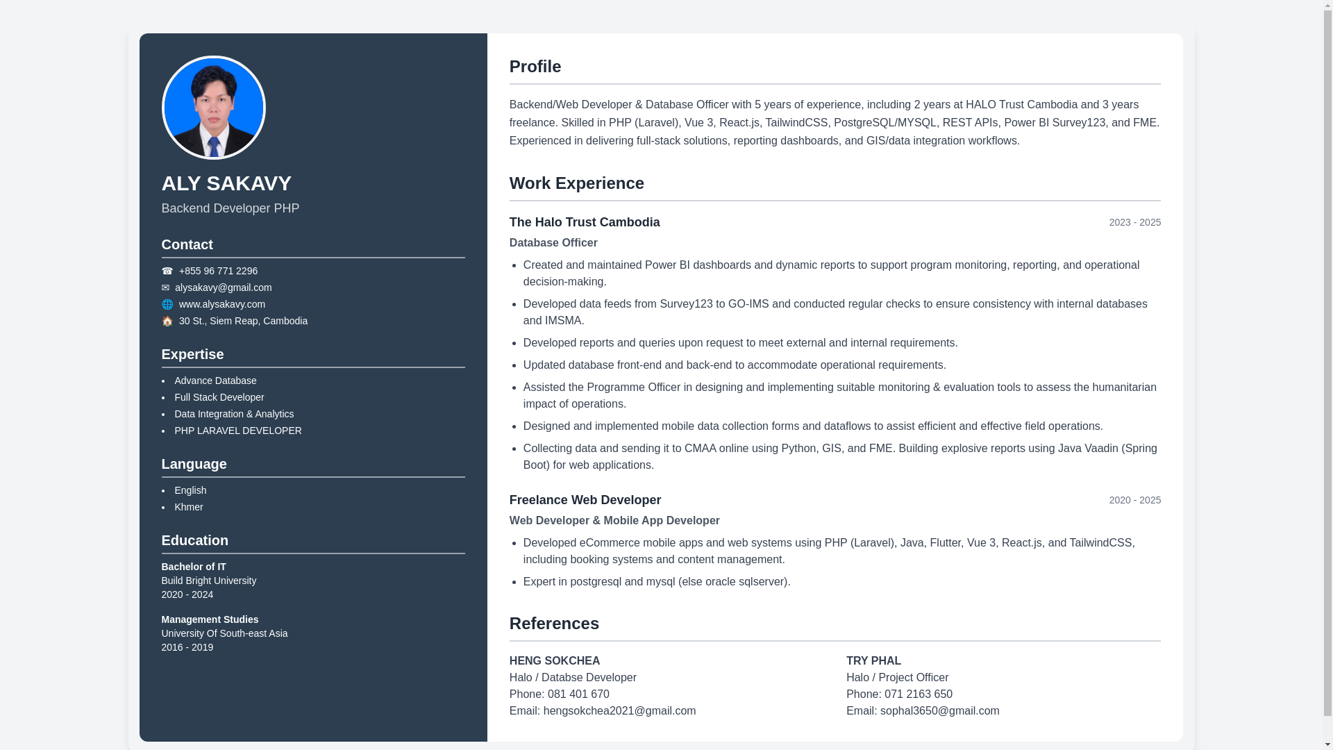 website screenshot of https://alysakavy.com/