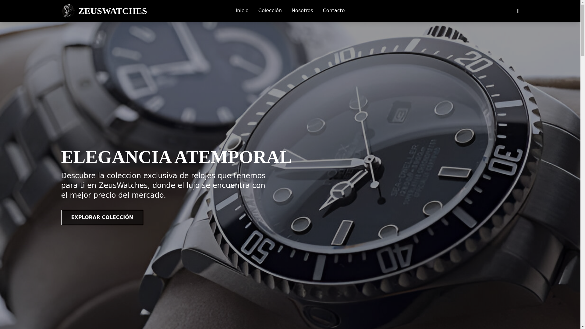 website screenshot of https://zeuswatches.store/