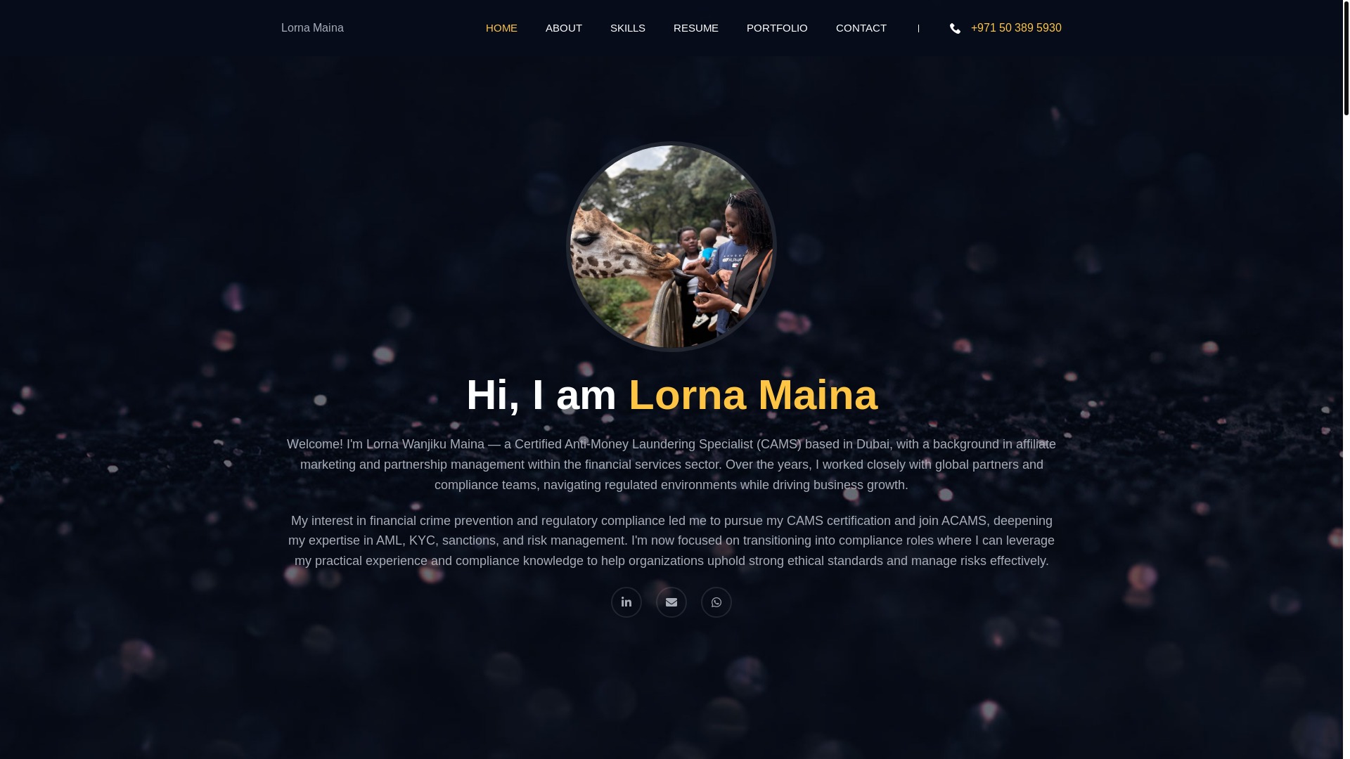 website screenshot of https://lornamaina-com.pages.dev/