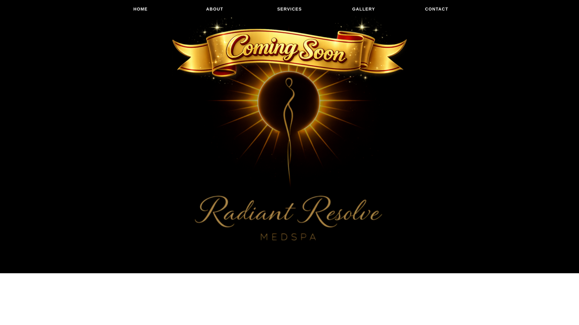 website screenshot of https://radiantresolvemedspa.com