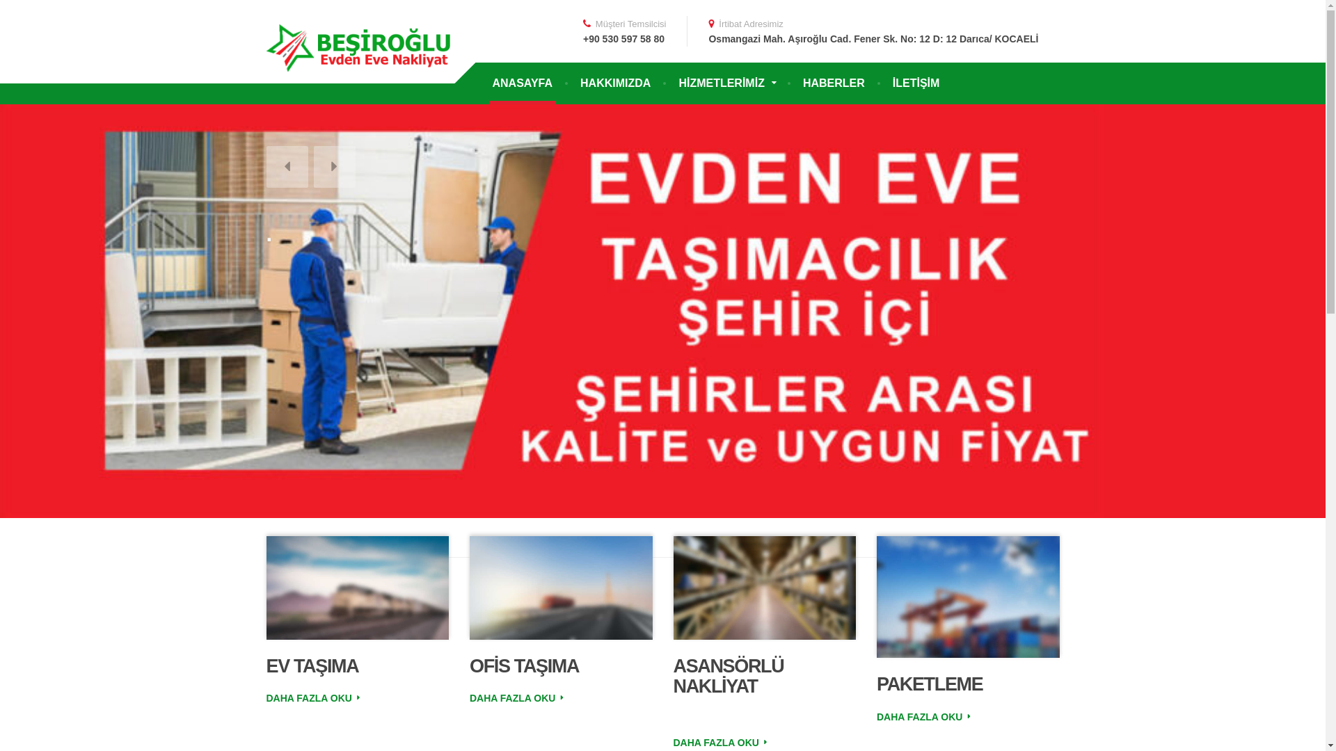 website screenshot of https://besirogluevdenevenakliyat.com.tr
