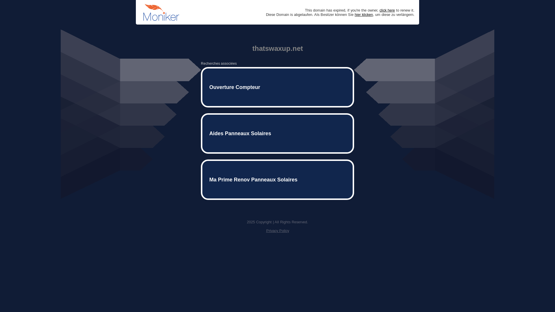 website screenshot of https://thatswaxup.net/